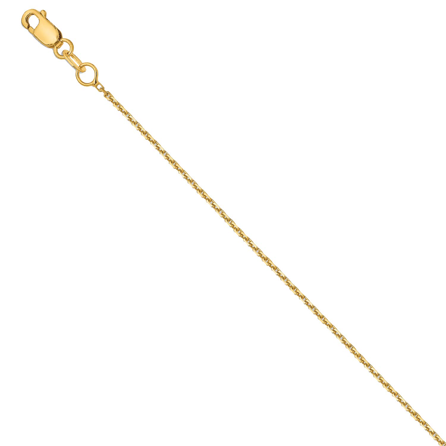 14K Yellow Gold-Plated 925 Silver Evergreen Leaf Pendant Necklace - 18