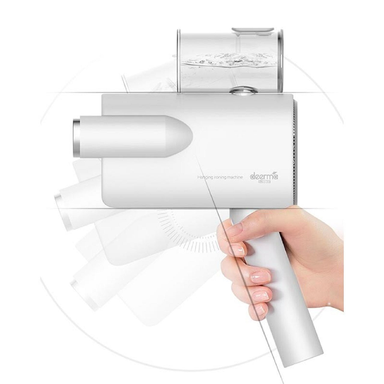 Deerma HS007H Steam Hanging Iron - Portable Garment Steamer for Wrinkles, Clothes, Dresses, Suits - Perfect for Home, Travel & Office Use