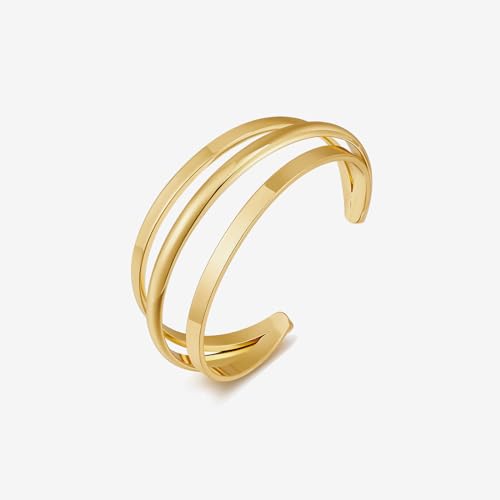 Triple Wire Cuff Bracelet