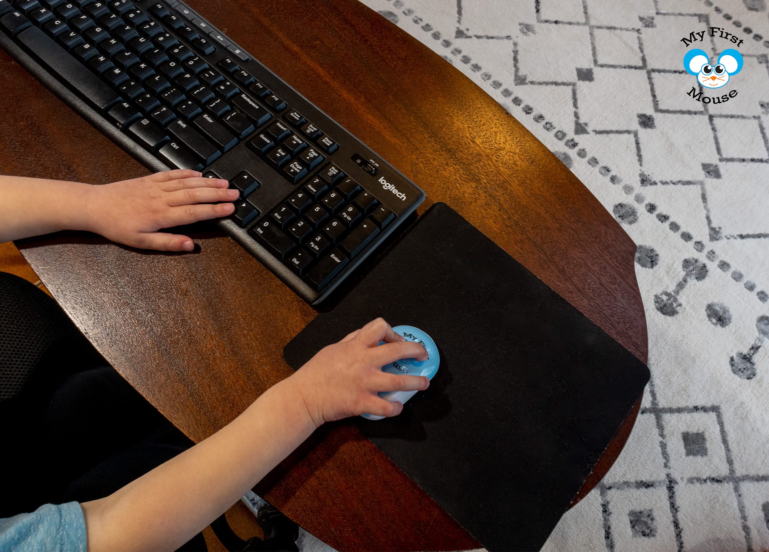 My First Mouse - Wireless Single Click One Button Mouse for Small Hands & Early Learners | Perfect for Kids, Educational Computer Games & Preschool Learning | Ideal for Home, School & Beginner Computer Use