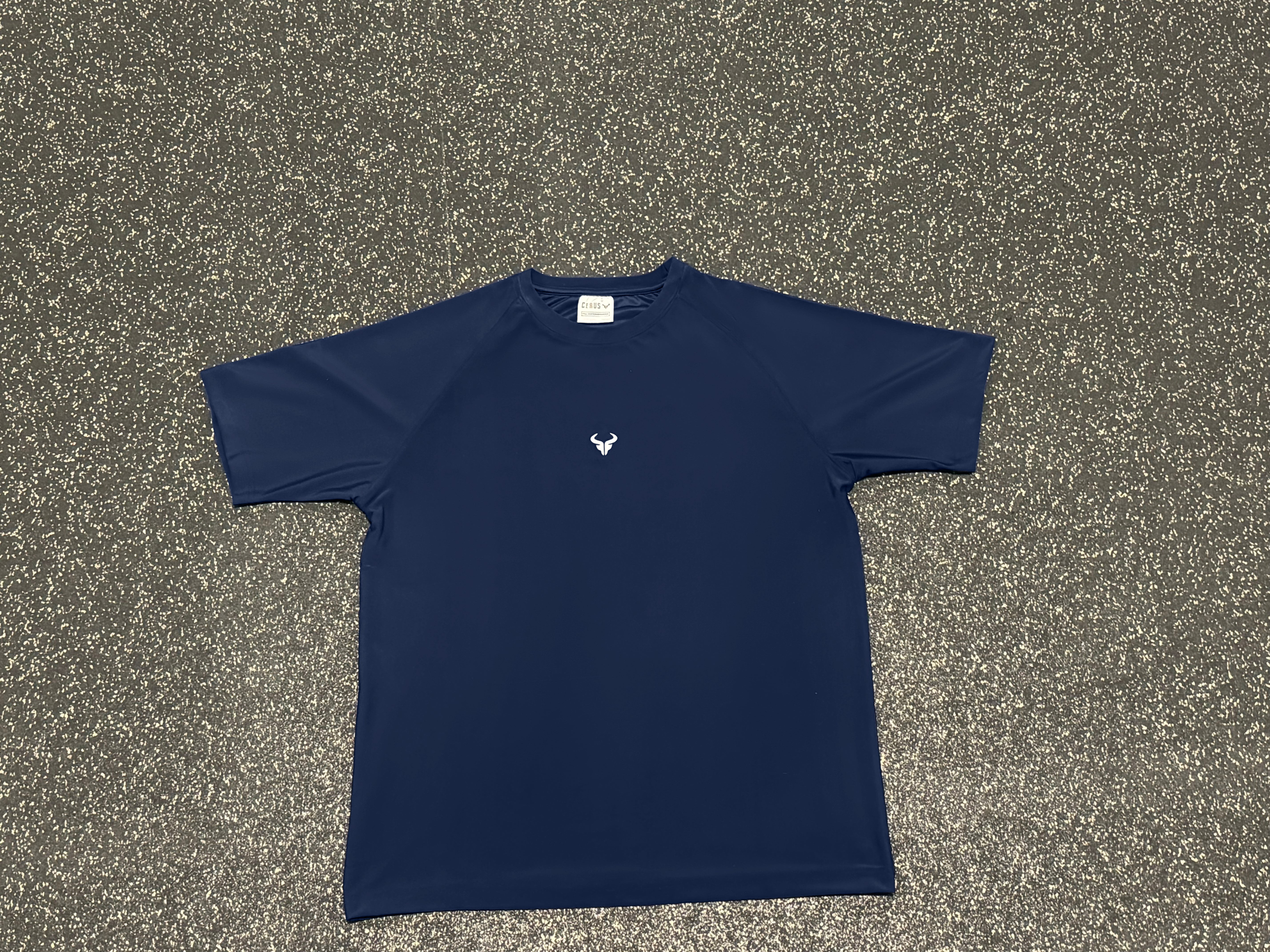 Cerus Navy Nexus Men's T-Shirt - Comfortable Cotton Crew Neck Tee for Casual Wear & Everyday Outfits