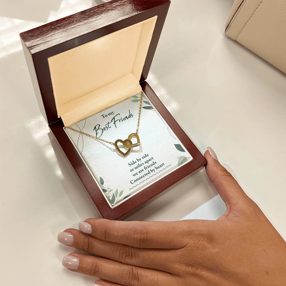 Best Friend Gifts - Long Distance Friendship Gifts for Her/Him - Heart Connection Keepsake - Perfect for Birthday, Anniversary & Miss You Moments