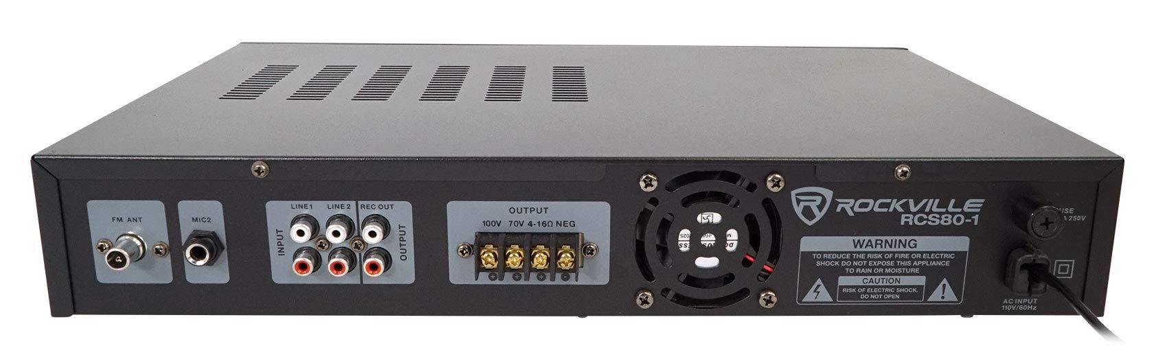 Rockville Commercial Restaurant Amplifier with (4) 5