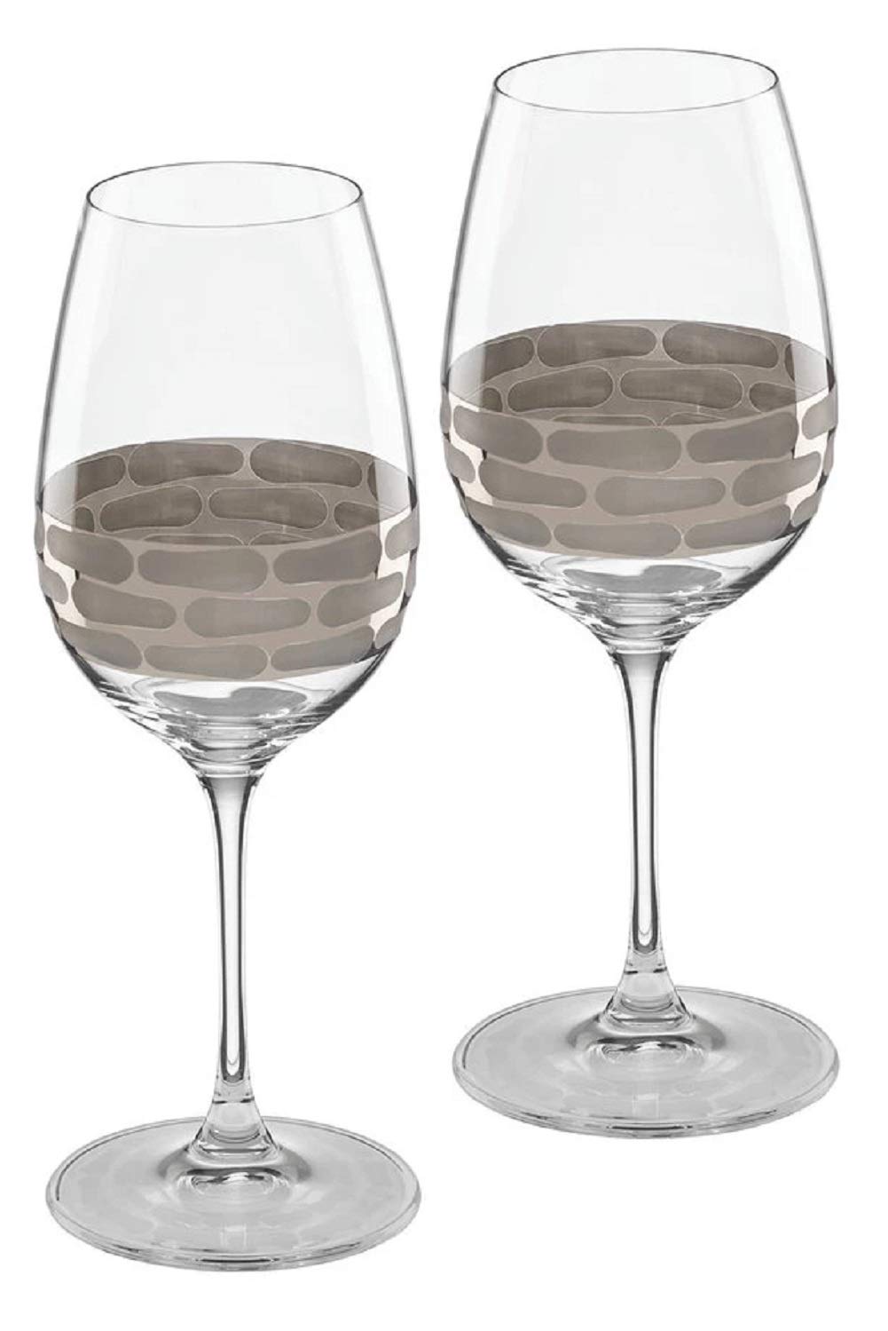 Premium Truro Platinum Crystal White Wine Glasses Set of 2 - Elegant Stemware for Chardonnay, Sauvignon Blanc & Fine Dining - Perfect for Weddings, Anniversaries & Romantic Dinners