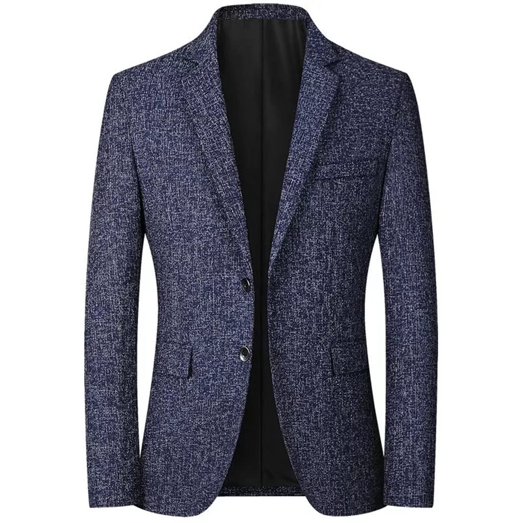 Stylish Men's Slim Fit Business Blazer Jacket - Fashionable Striped Casual Suit Coat for Office & Formal Events | Perfect for Work, Weddings & Special Occasions