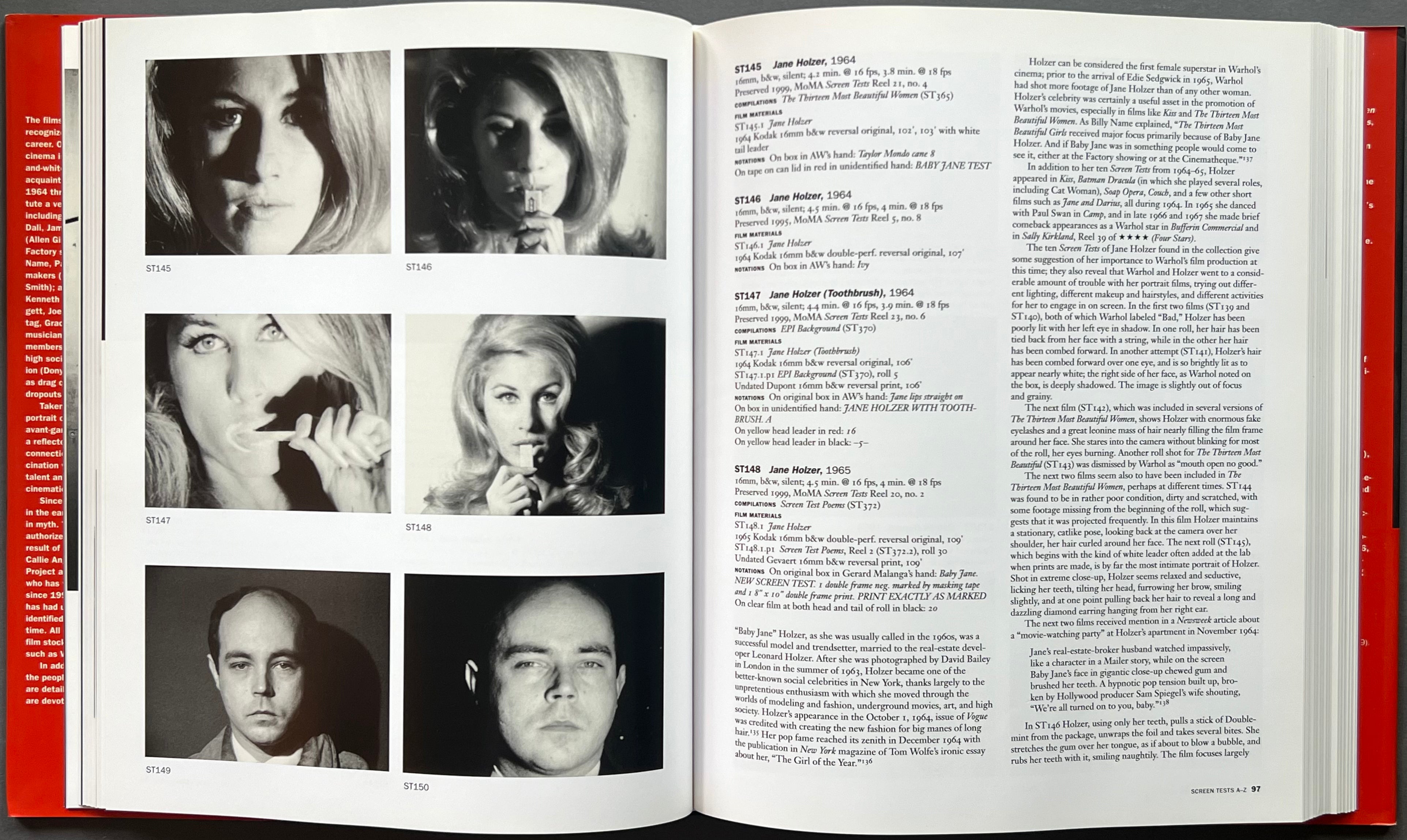 Andy Warhol Screen Tests: The Complete Films of Andy Warhol Catalogue Raisonné - Perfect for Art Collectors, Film Historians & Pop Culture Enthusiasts