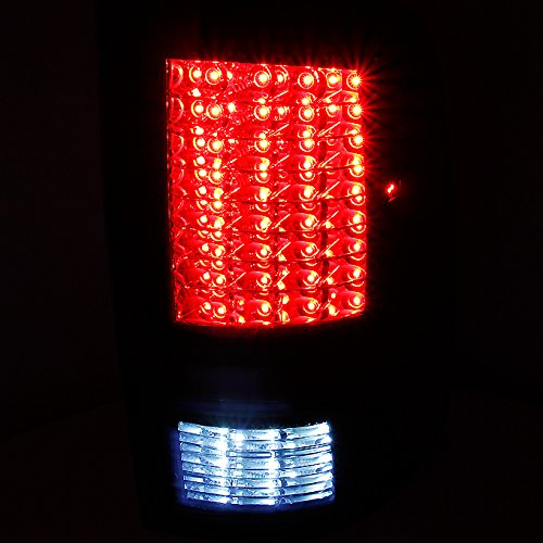 AKKON Smoked LED Tail Lights Brake Lamps Replacement Pair for 2009-2018 Dodge RAM 1500/2500/3500 - Left & Right Set - Enhanced Night Visibility & Style Upgrade for Trucks
