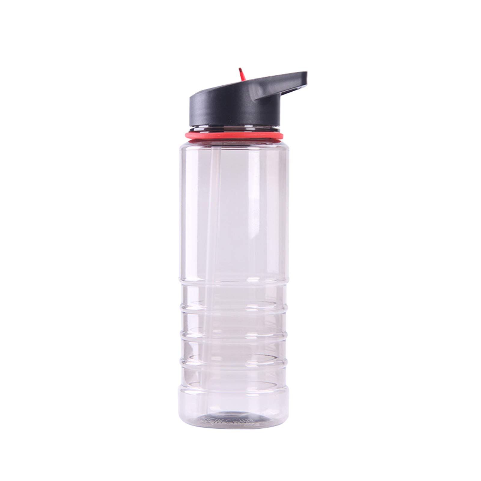 NUZYZ 800ml Large Water Bottle with Straw - BPA Free, Leak Proof Sports Water Bottle for Cycling, Gym, Hiking & Outdoor Activities - Clear Gallon Drinking Cup for Workouts & Daily Hydration