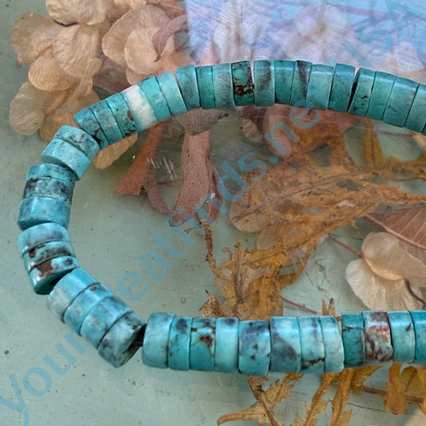 Turquoise Beaded Bracelet - Sterling Silver Vintage Southwestern Style Jewelry for Women - Perfect for Boho Fashion, Gift Giving & Special Occasions