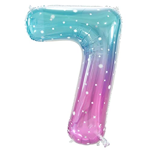Number 7-space Gradient Color