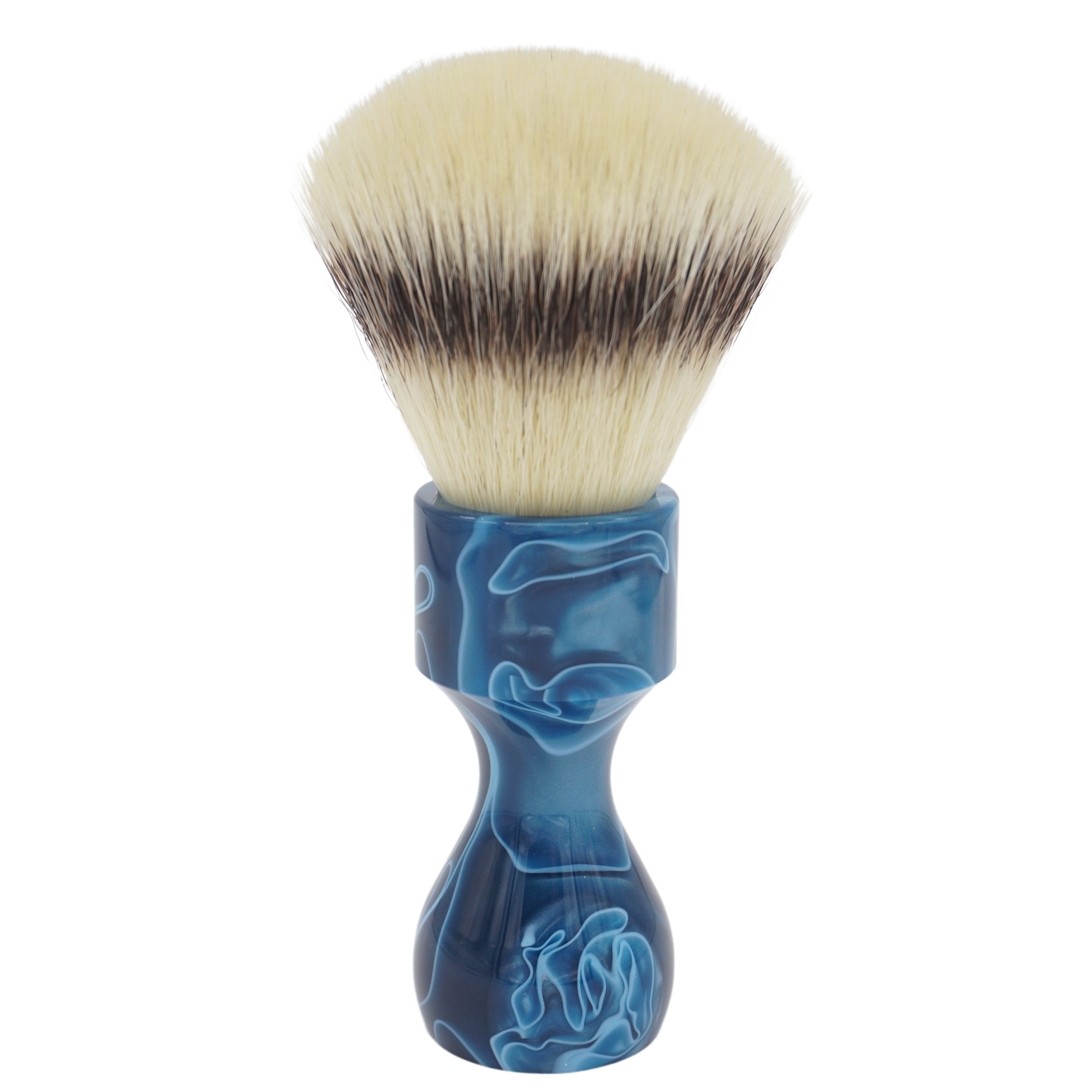 AP Shave Co. 26mm M.i.G Hybrid Synthetic Shaving Brush - Premium Blue Handle for Wet Shaving & Grooming - Perfect for Travel & Luxury Shave Kits