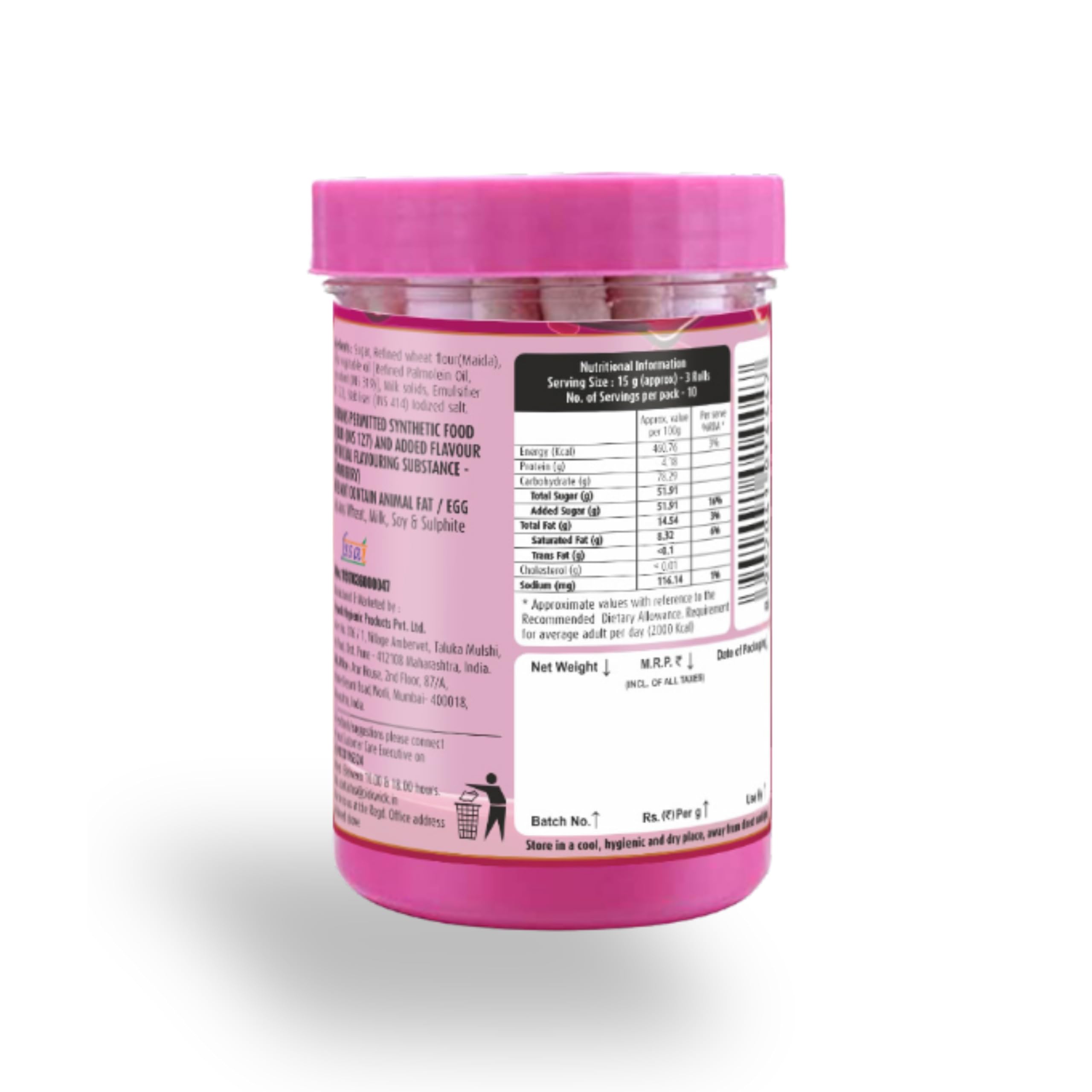 Pickwick Strawberry Flavored Wafer Rolls Jar - 300g Combo Pack (2 x 150g) | Crispy Snack for Parties, Gifts & Tea Time | Delicious Dessert for Kids & Adults
