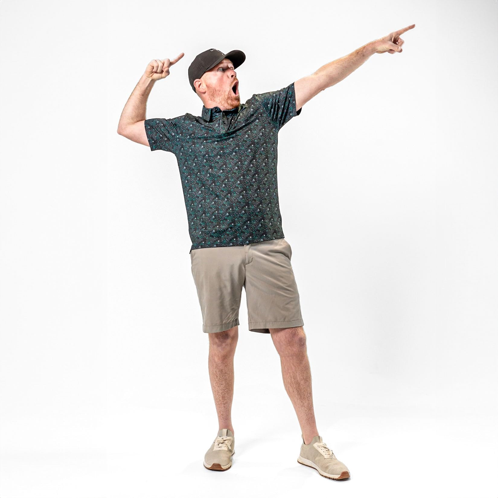 Bogey Bros - Funny Golf Polo Shirts for Men | 4-Way Stretch Short Sleeve Performance Shirt with UPF 50 Sun Protection | Perfect for Golf Outings, Casual Wear & Outdoor Activities