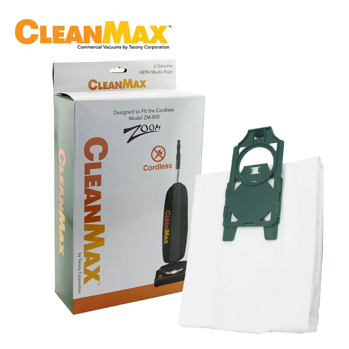 CleanMax HEPA ZM 800 Vacuum Bags (CLH 6) - 6 Pack | Premium Filtration for Dust Mites, Pet Hair & Allergens | Compatible with Major Vacuum Brands for Home & Office Cleaning