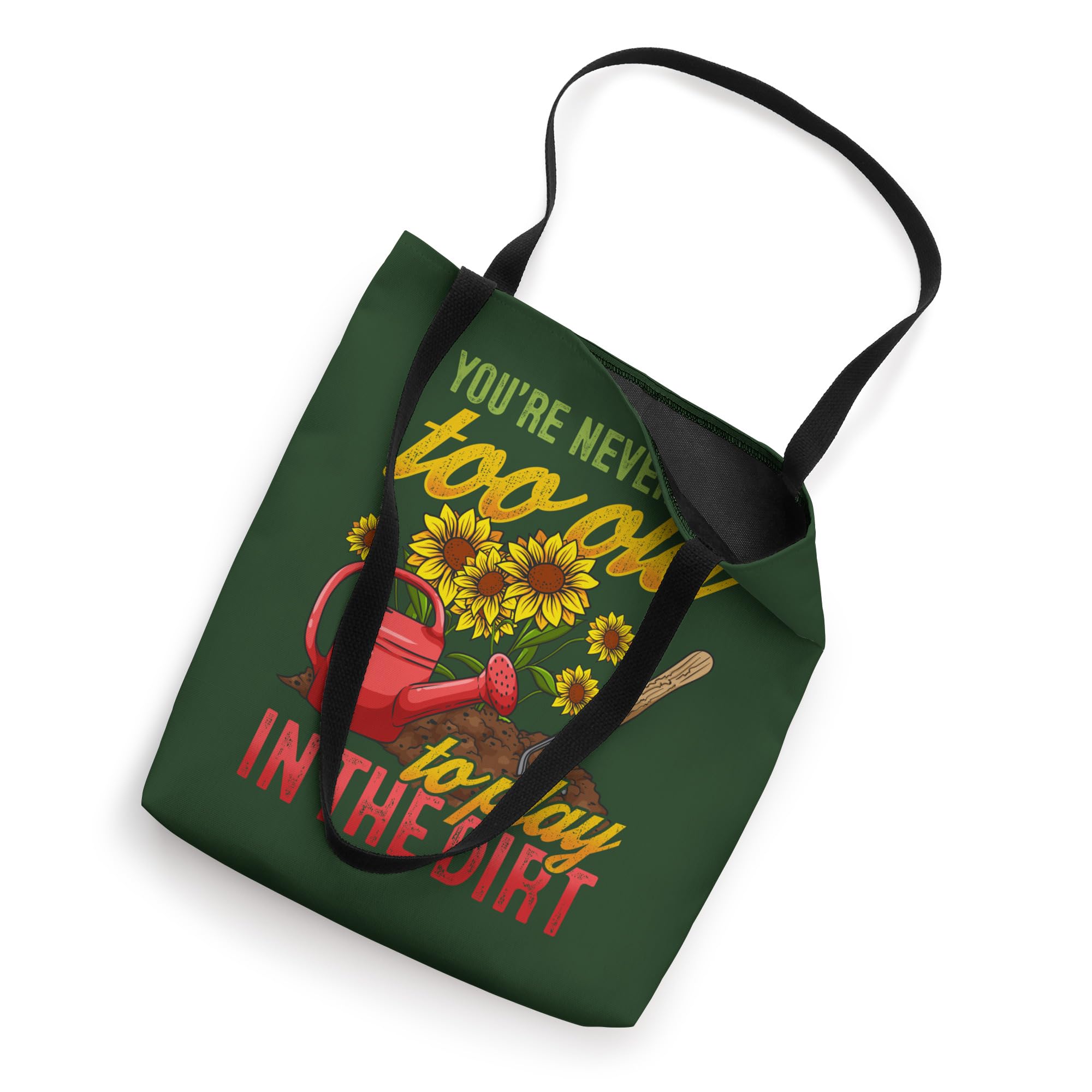 Funny Gardening Tote Bag for Plant Lovers - Durable & Waterproof Garden Tote with Pockets - Perfect for Gardening Tools, Farmers Market & Outdoor Activities
