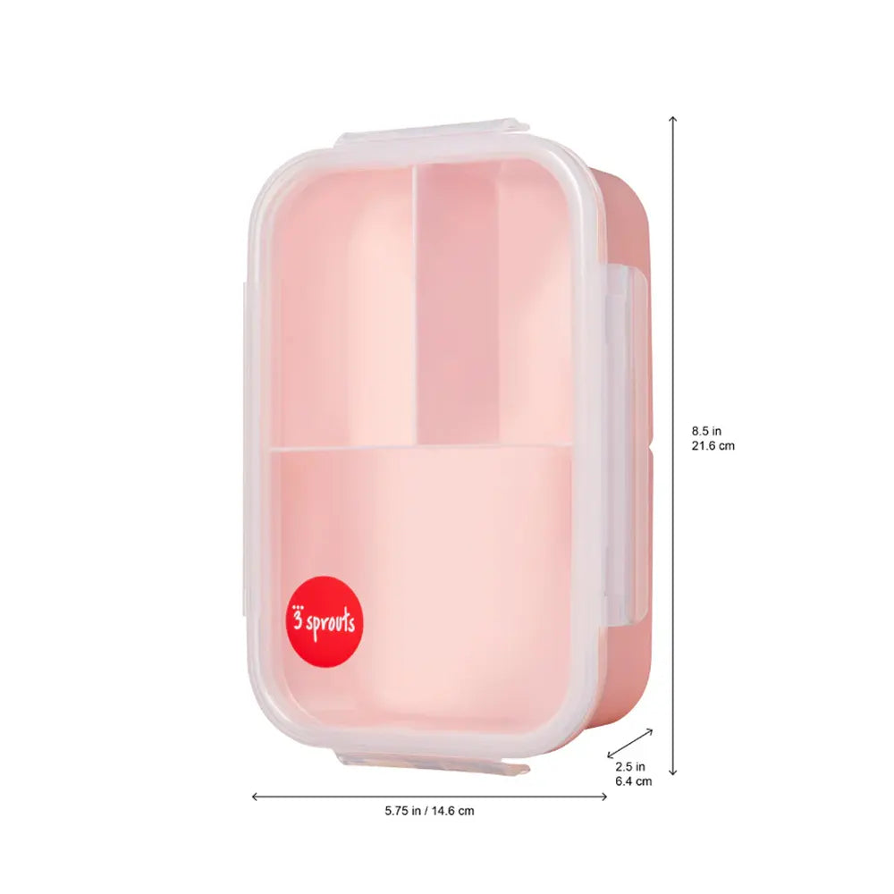 3 Sprouts Bento Box Deer - Insulated Lunch Box for Kids & Adults, Eco-Friendly Food Container for School, Work & Picnics - Perfect for Healthy Meals On The Go
