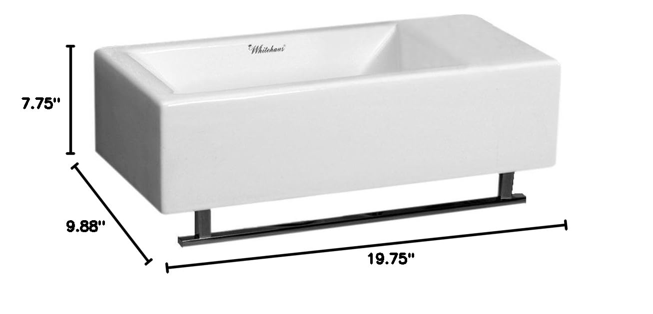 Isabella Single Bowl Bathroom Sink Faucet Mount - Right Hand Design for Modern Vanities | Perfect for Small Bathrooms & Powder Rooms