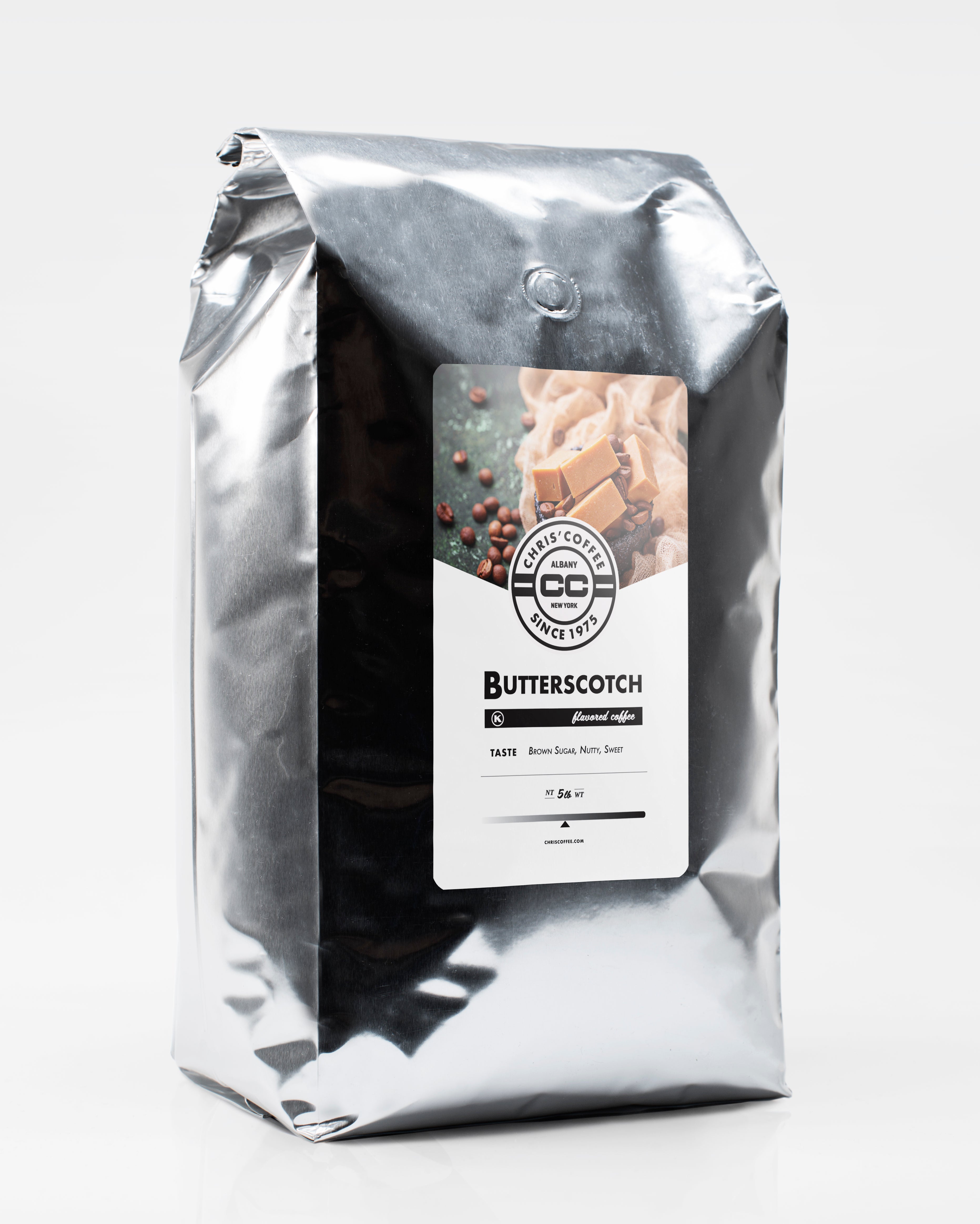 Premium Butterscotch Flavored Coffee Beans - Rich & Smooth Gourmet Blend for Home Brewing, Office, or Gifting - 100% Arabica Specialty Coffee
