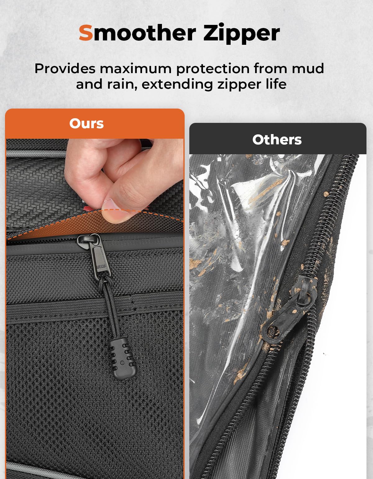 KEMIMOTO ATV Door Storage Bags with Knee Pads - Compatible with Can Am Commander & Commander Max 2021+ Models - 2 Pack Waterproof Front Door Organizer for Off-Road Accessories & Gear Storage - Perfect for Hunting, Camping & Trail Riding Adventures