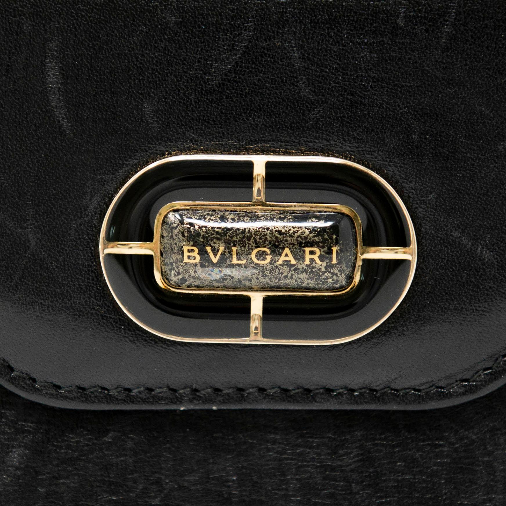 Bvlgari Black Leather Long Wallet for Men - Luxury Designer Bifold Wallet with RFID Protection - Perfect for Business, Travel & Everyday Use