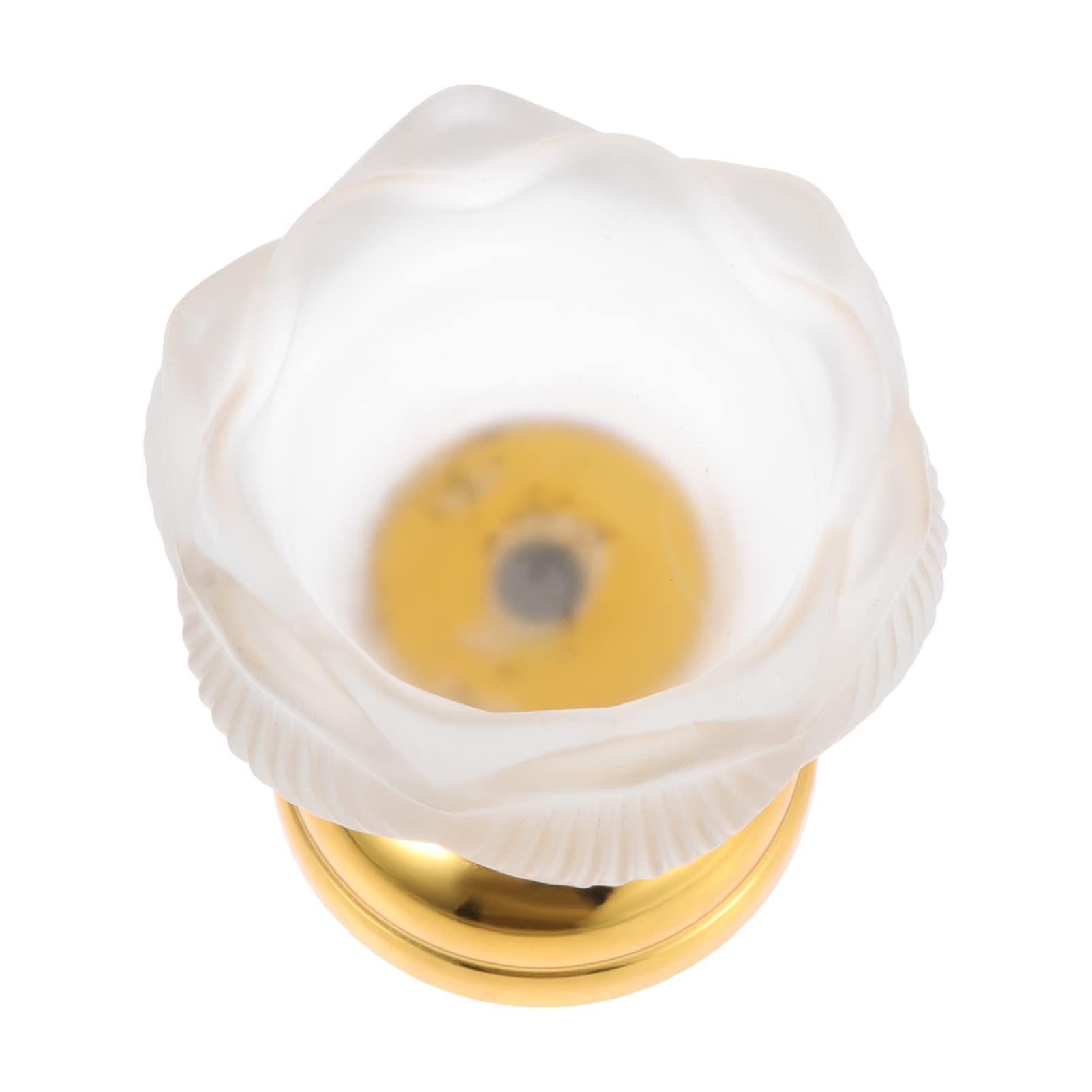 BESPORTBLE Lotus Ghee Lamp Holder - Crystal Tealight Candle Holder for Wedding, Home & Office Decor - Elegant White Oil Lamp & Candlestick Holder for Meditation, Yoga & Spiritual Ceremonies