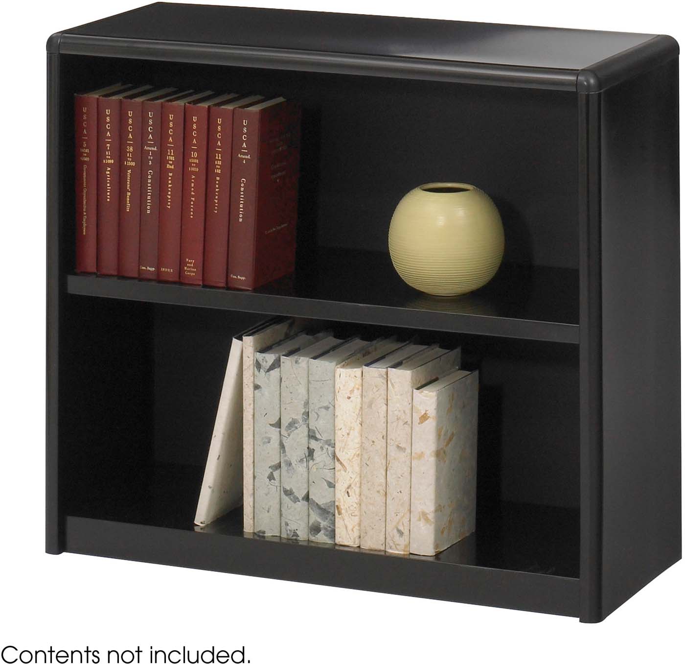 ValueMate® 2-Shelf Economy Bookcase - Lightweight & Sturdy Storage Solution for Home, Office, or Dorm Room - Perfect for Books, Decor & Organizing Small Spaces