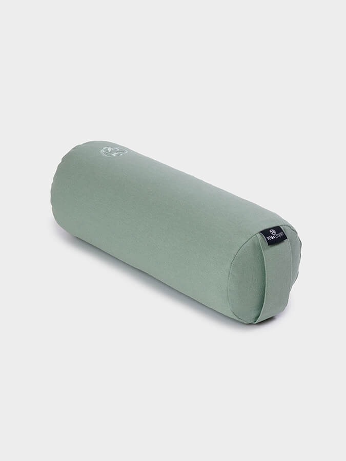 Organic Buckwheat Mini Yoga Bolster - Support for Meditation, Prenatal & Restorative Yoga - Perfect for Home & Studio Use