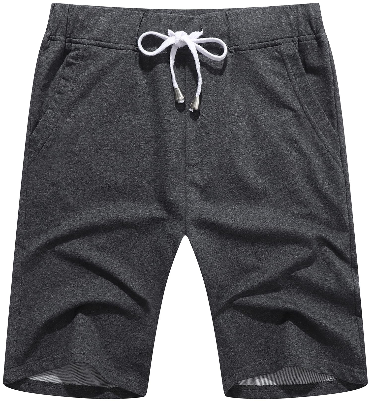 Janmid Men's Casual Elastic Jogger Gym Shorts with Pockets - Comfortable Athletic Workout Running Basketball Training Shorts for Men - Perfect for Gym, Sports, Travel & Lounge Wear