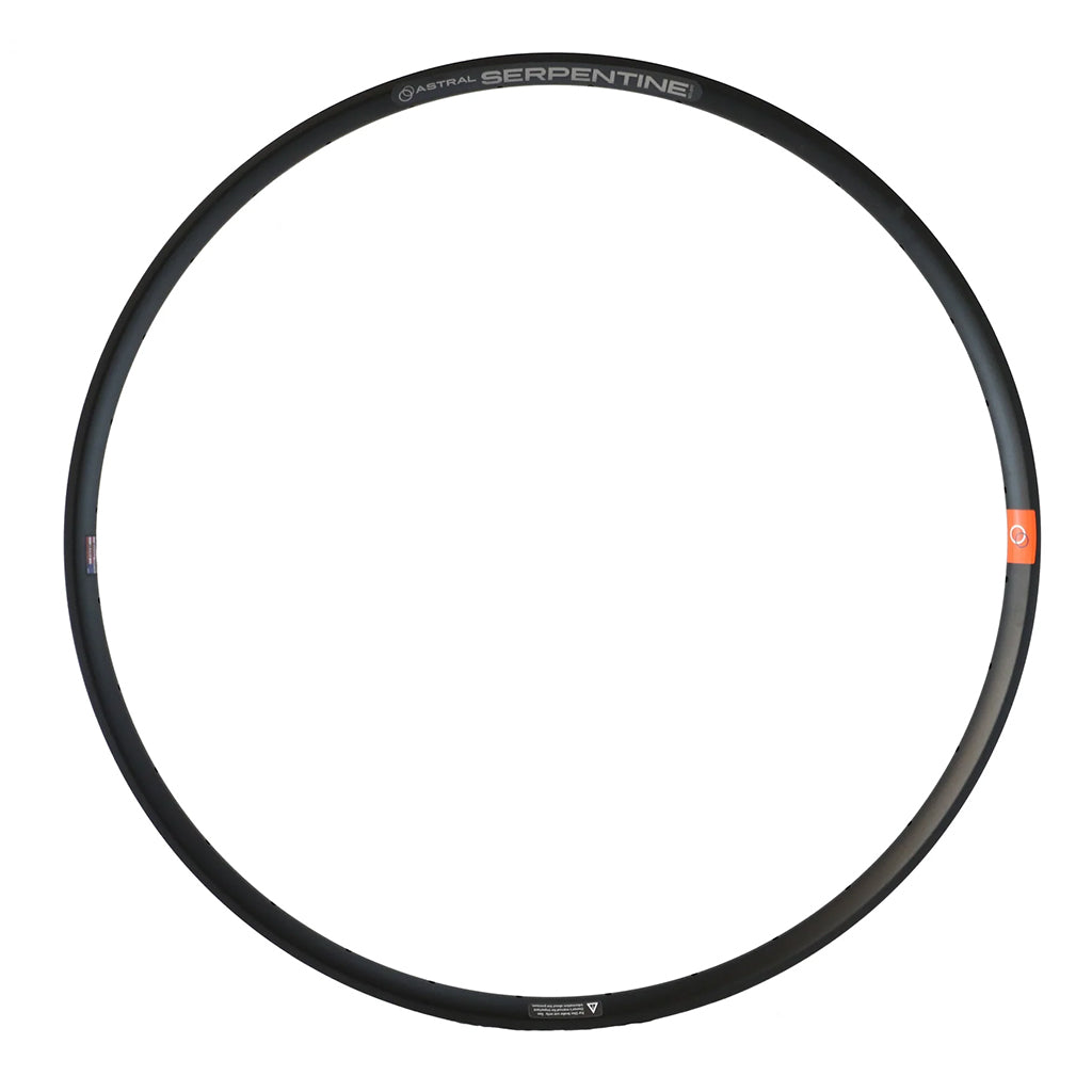 Astral Serpentine 29 Alloy Disc Brake Rim - 28H Black Mountain Bike Wheel for Trail & Enduro Riding