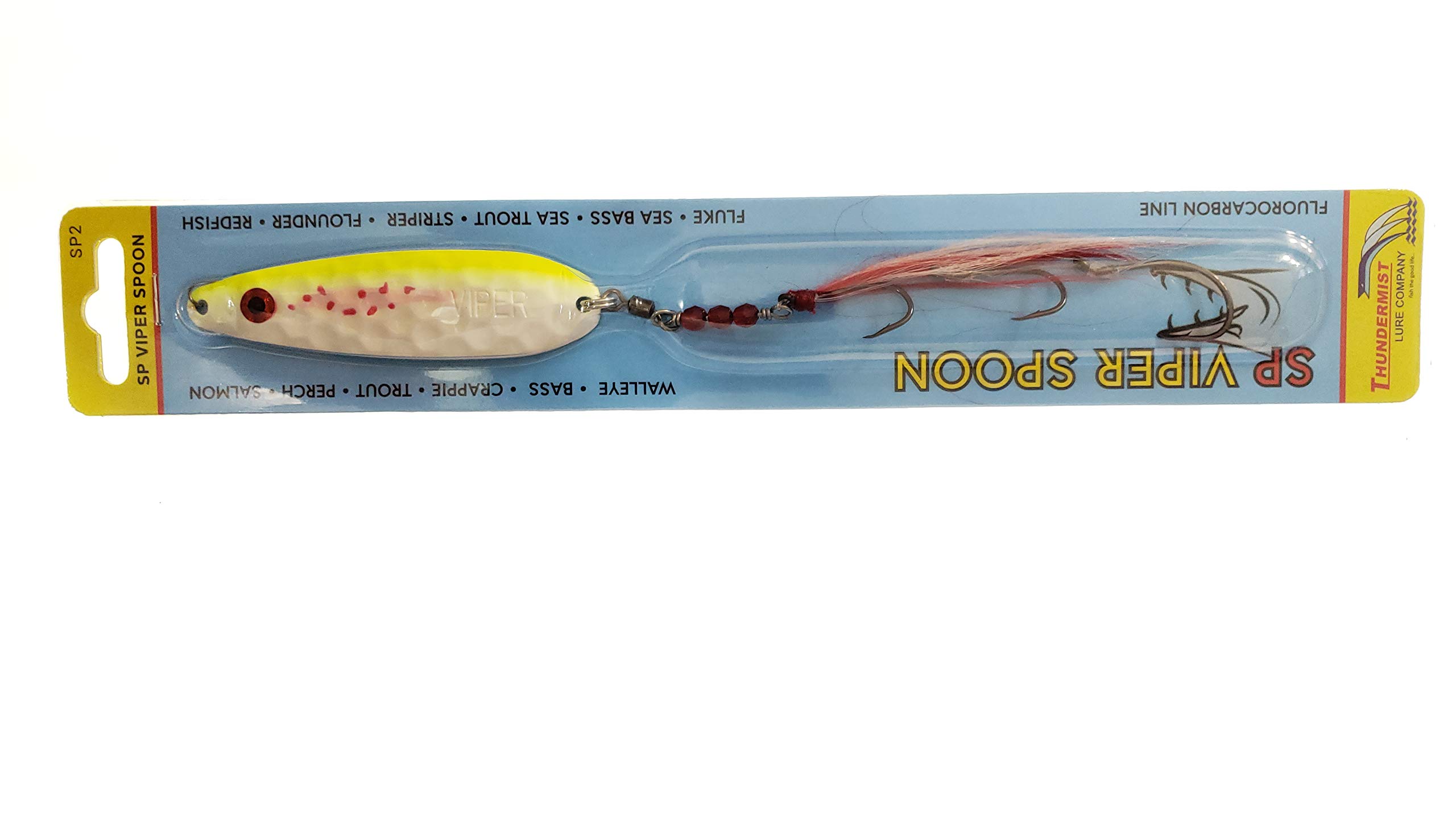 SP2 Buck Tail Fishing Spoon Lure - Premium Metal Spoon Bait for Bass, Trout & Walleye - Perfect for Freshwater & Saltwater Fishing
