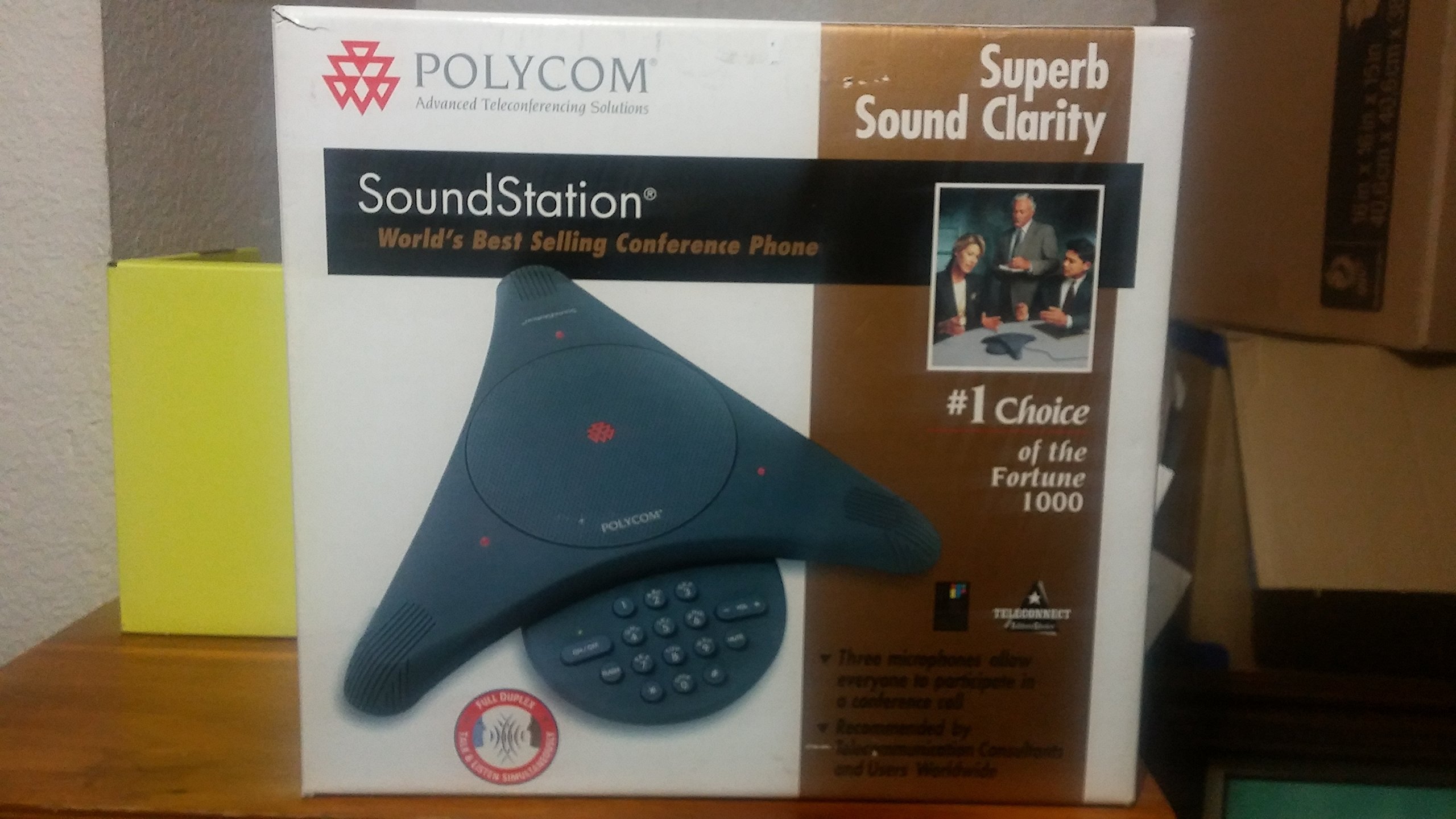 Polycom SoundStation2 Avaya 2490 Expandable Conference Phone with HD Audio - Ideal for Office Meetings, Conference Rooms & Remote Work