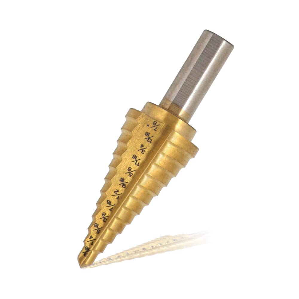 Saiper Titanium Step Drill Bit Set - 3/16