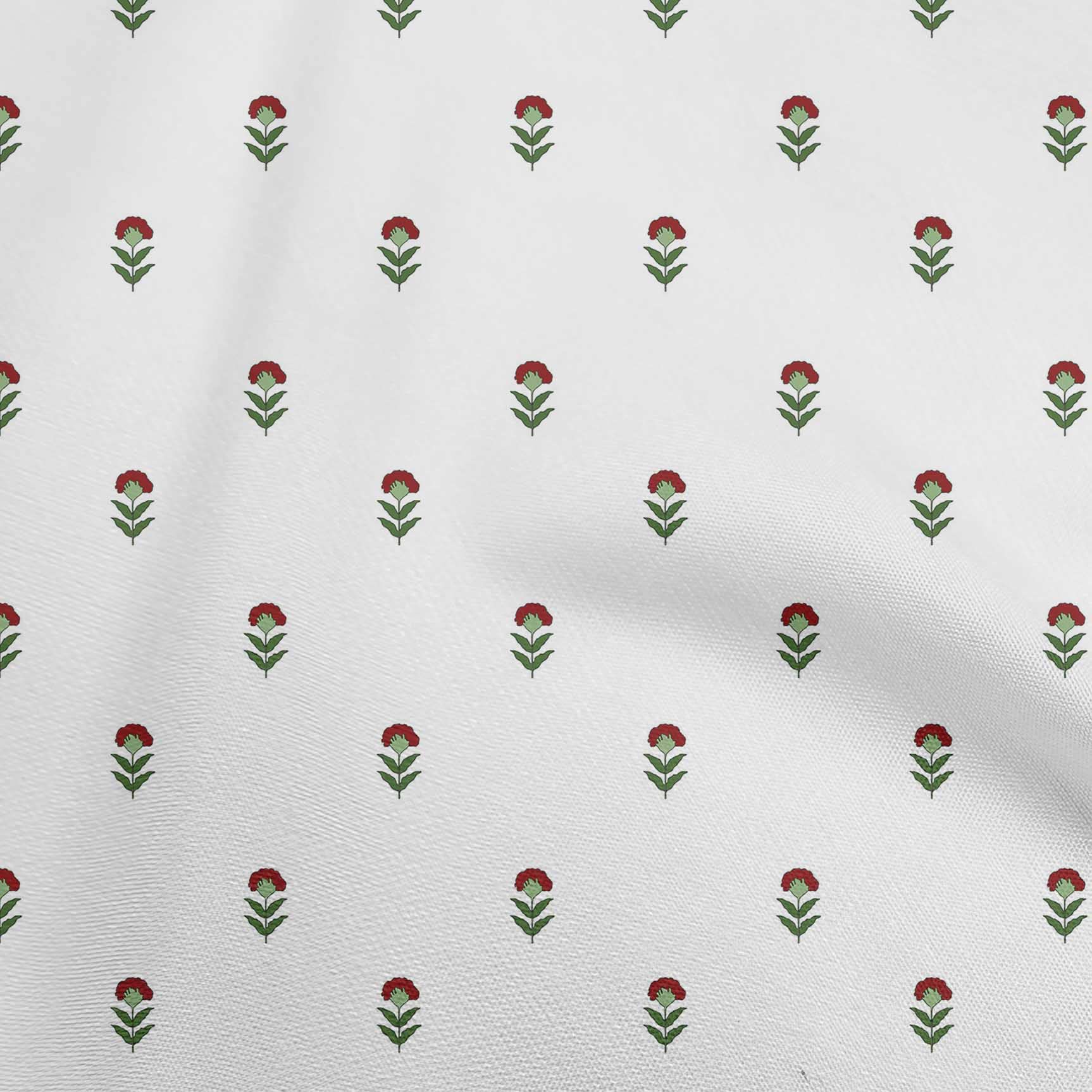 Premium 100% Cotton Poplin White Fabric - 42 Inch Wide Printed DIY Sewing Material for Clothing & Crafts | Perfect for Asian Block Printing, Quilting, and Home Decor Projects