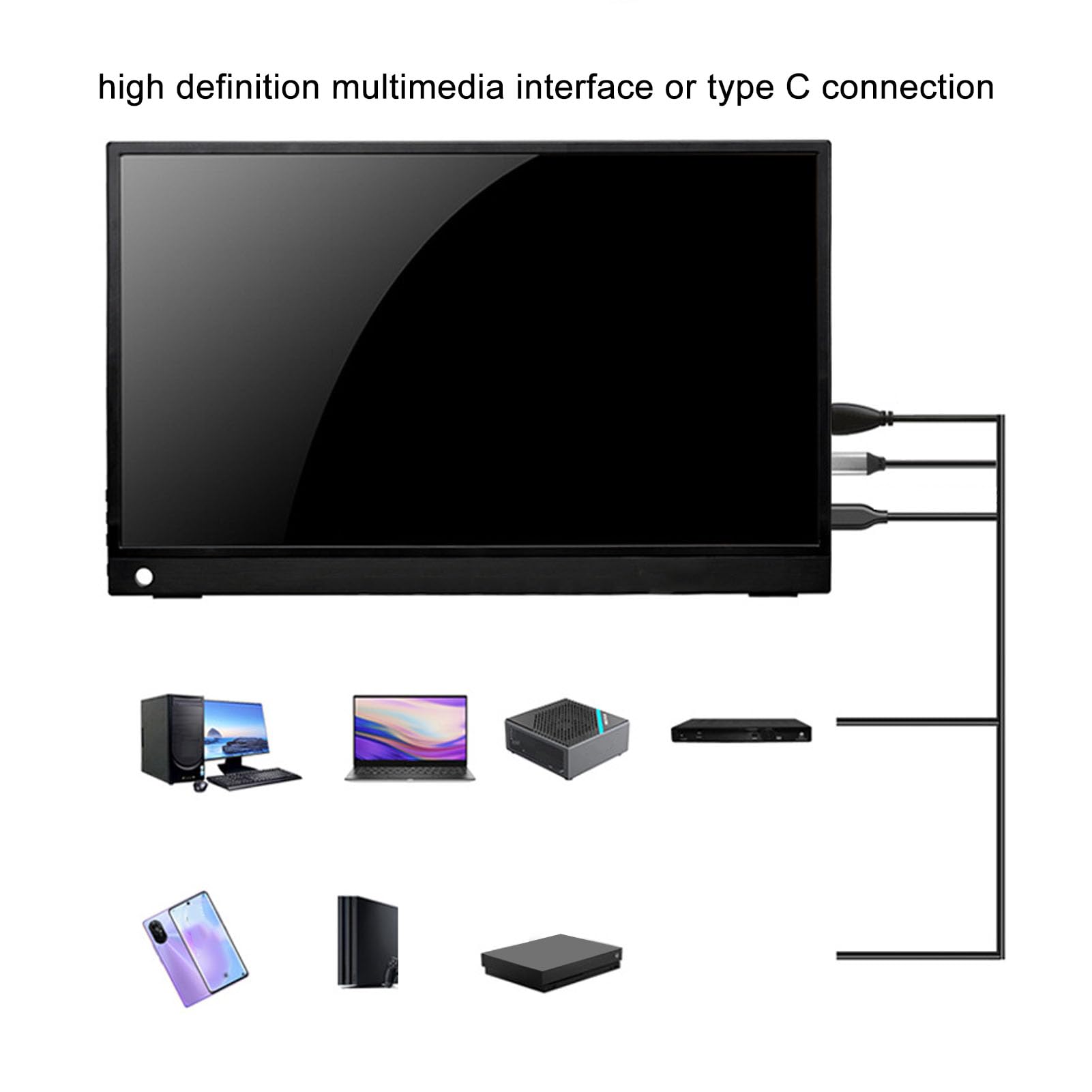 15.6 Inch Portable IPS Monitor - 1080P Full HD Laptop Screen with 3ms Response Time, Aluminum Alloy Frame & Magnetic Cover - Dual Screen Setup for Home/Office/Gaming (Compatible with Most Laptops)