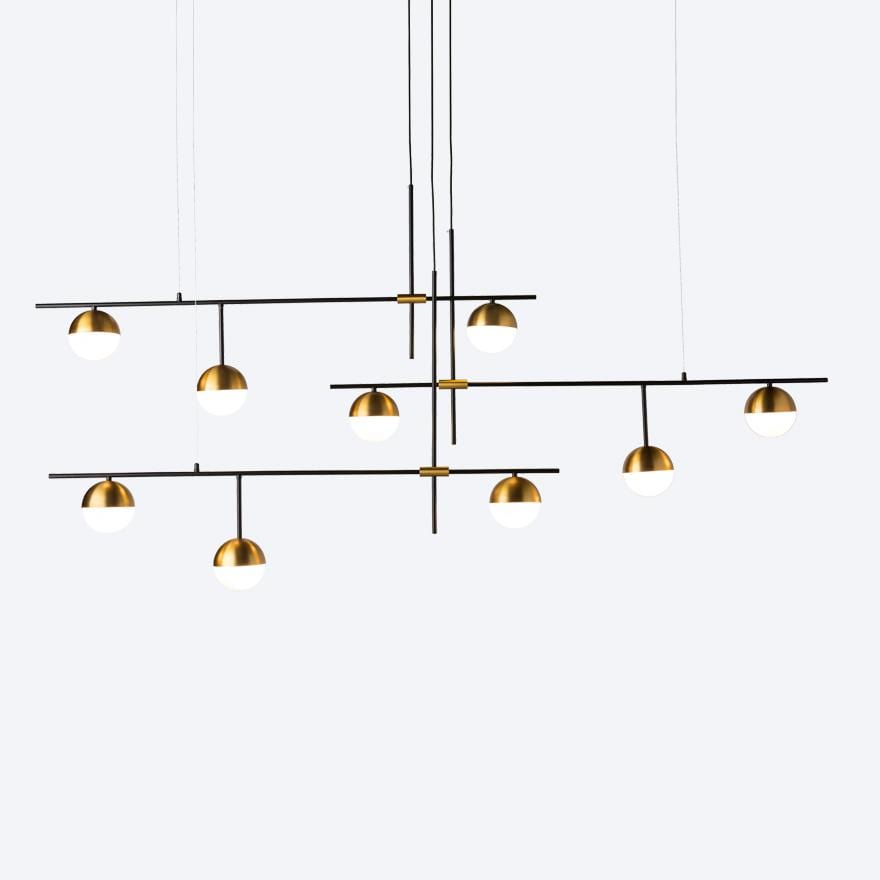 GORGON 200 Modern Pendant Light - Industrial Style Hanging Fixture for Kitchen Island, Dining Room, and Living Room Decor