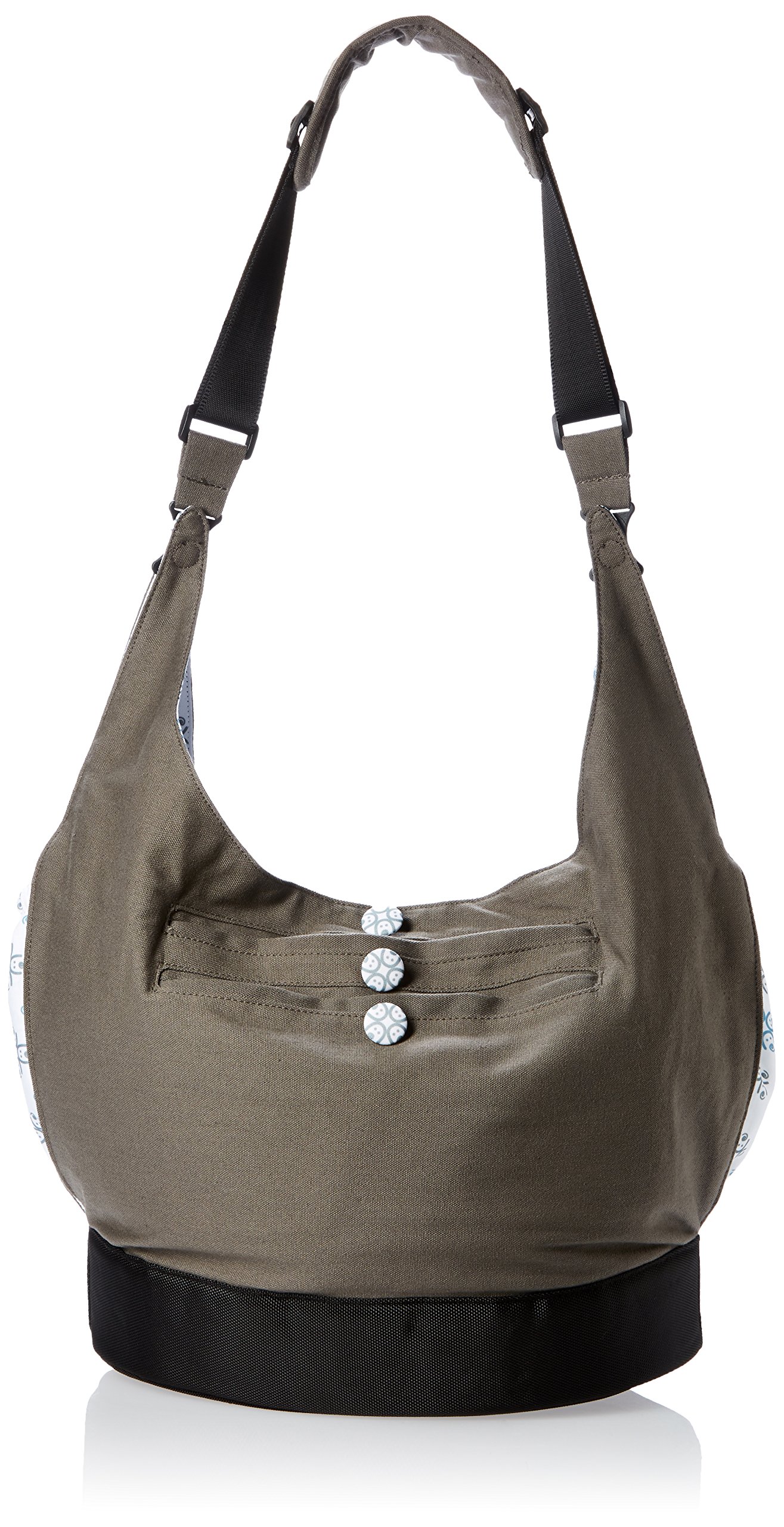 EquiptBaby Soft Base Diaper Bag with Changing Pad - Lightweight & Spacious Baby Essentials Organizer for Travel, Outings & Daily Use (Grey)