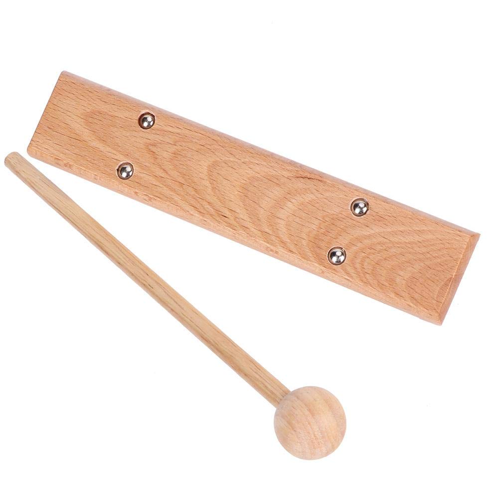 Solo Chime with Wood Mallet - Smooth Polished Musical Instrument for Classroom Management, Meditation, Sound Therapy, Meetings & Yoga - Perfect for Relaxation, Focus & Mindfulness