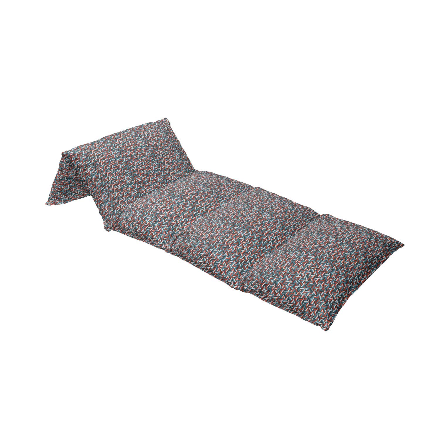 Ambesonne Geometric Floor Pillow Cover - Modern Striped Triangle Mosaic Design for 5 Pillows, 88