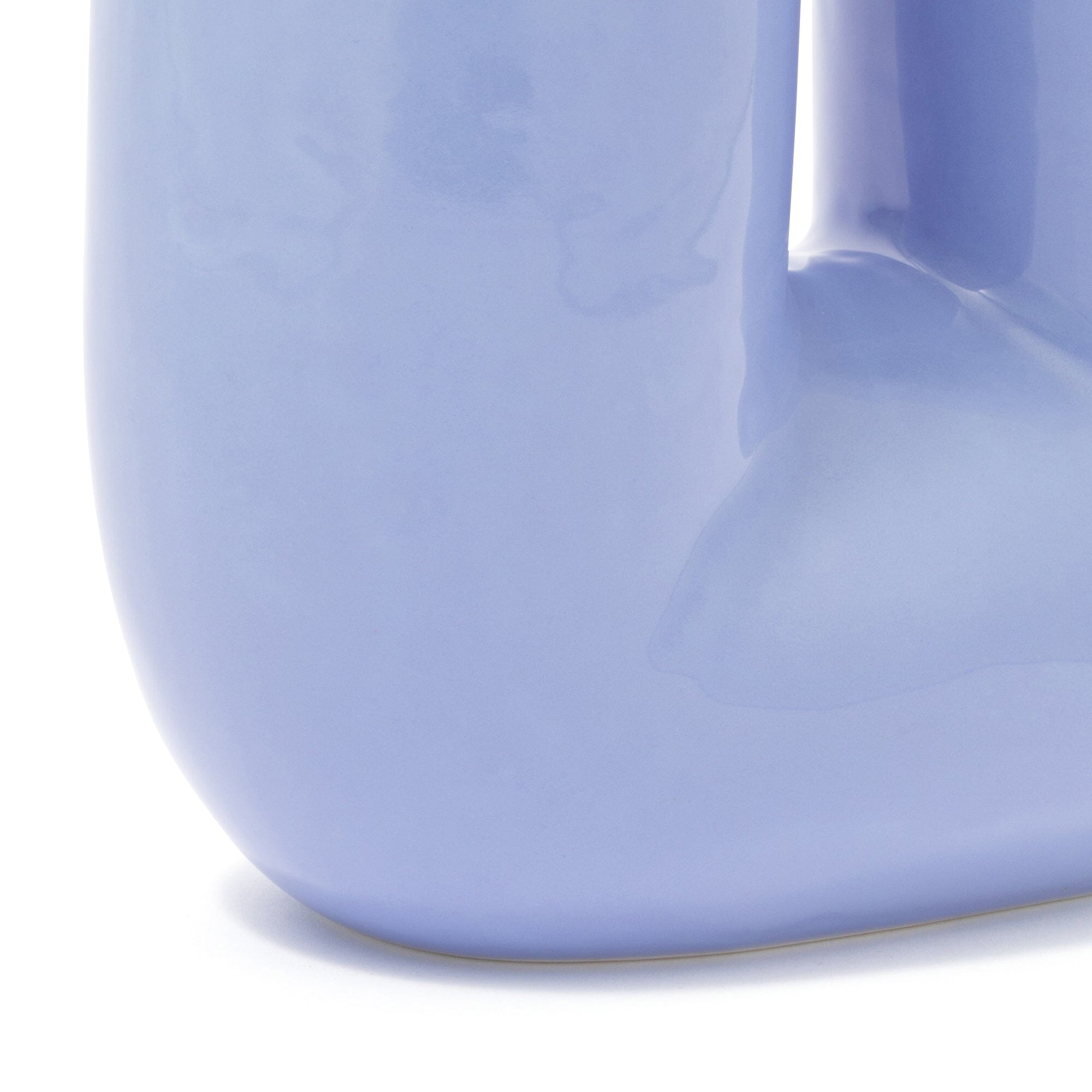 Ceramic Pop Flower Vase - Medium Size Light Blue Home Decor for Living Room, Bedroom, Office & Wedding Centerpieces