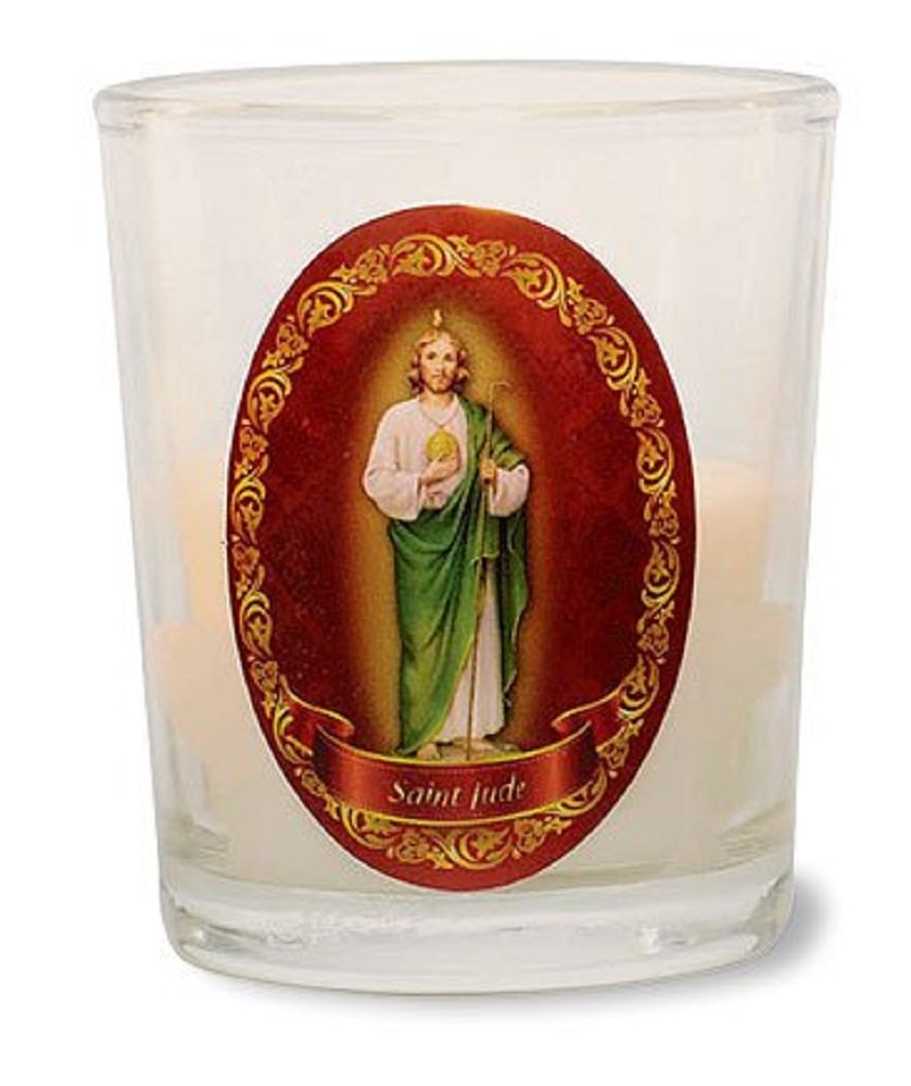 St. Jude Votive Candle for Prayer & Home Decor - JMJ Products