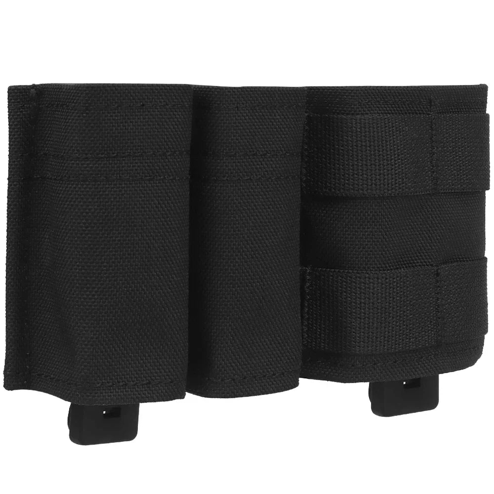 Tactical Double Magazine Pouch for 9mm & 5.56 - Quick Release Nylon Clip Holder - Perfect for Military, Law Enforcement & Range Training