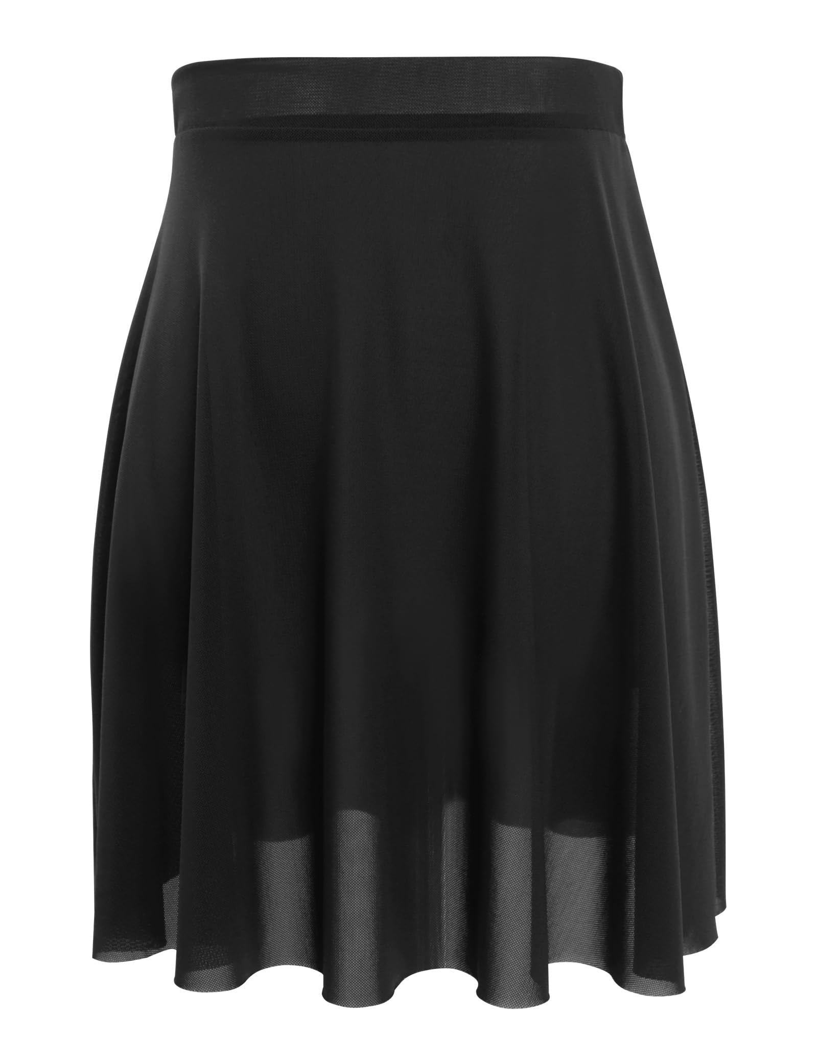Women's Ballet Dance Skirt - Soft Mesh Pull-On Elastic Waist Ballerina Skirt for Adults | Perfect for Ballet Class, Dance Practice & Performance