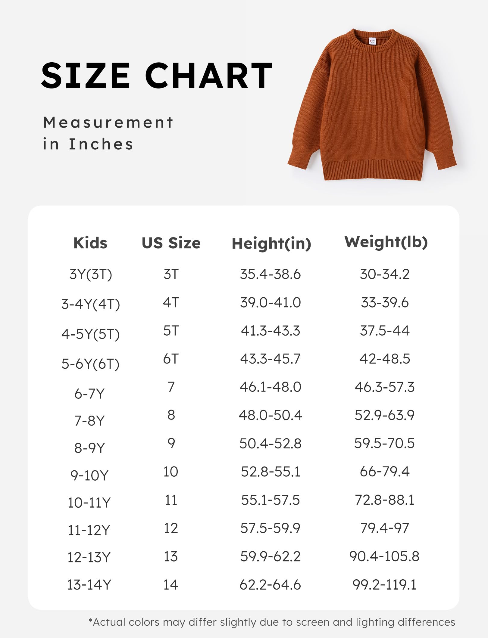 PATPAT Girls' Crewneck Knit Sweater - Soft Long Sleeve Top for Teen Girls & Tweens | Warm Winter Wear for School, Playdates & Casual Outfits