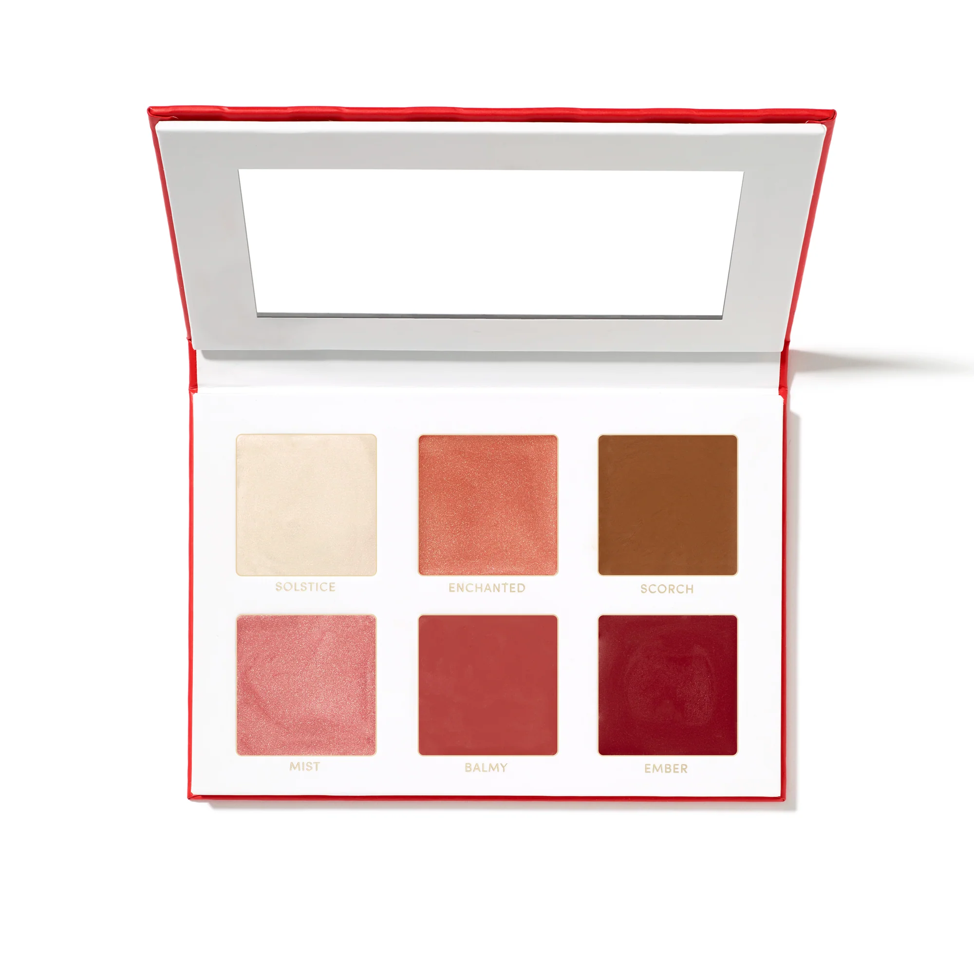 Jane Iredale Merry & Bright Multiuse Face Palette - Vegan Makeup Kit with Blush, Highlighter & Bronzer for Contouring & Glowing Skin | Perfect for Holidays, Parties & Everyday Wear