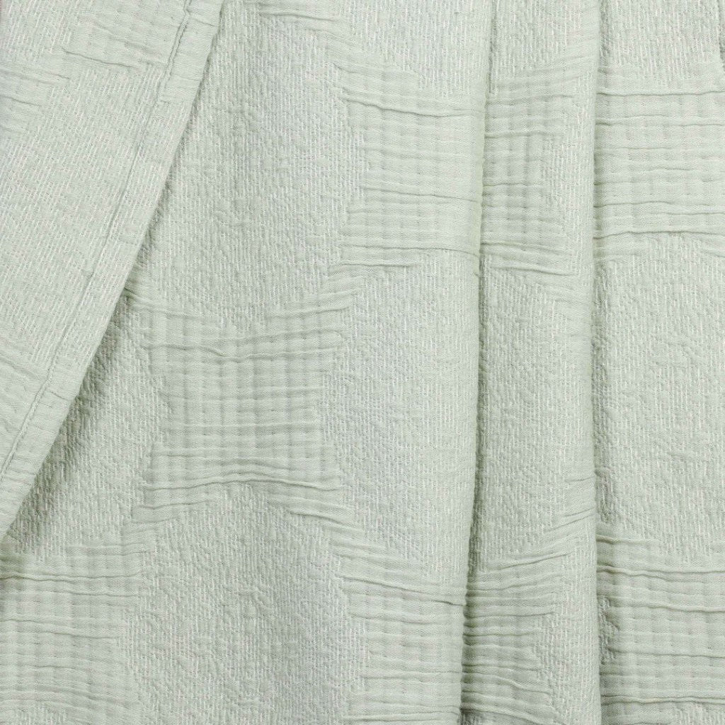 Tanta Cotton Medium Weight Crinkle Woven Coverlet - Soft & Breathable Bedspread for All Seasons | Perfect for Bedroom Decor, Guest Rooms & Cozy Home Styling