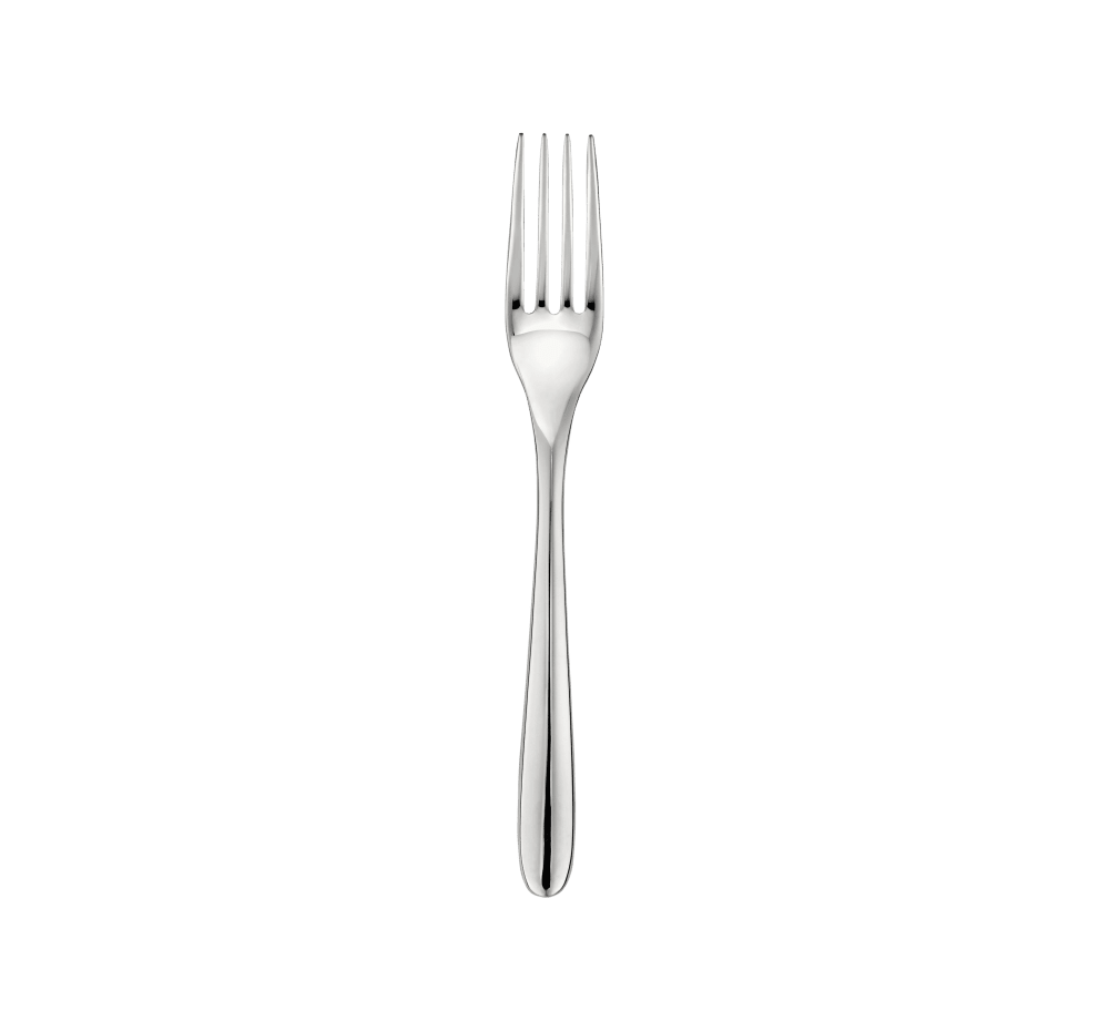 Christofle L'Ame de Christofle Stainless Steel Dessert Fork - Elegant Silverware for Fine Dining & Dessert Parties