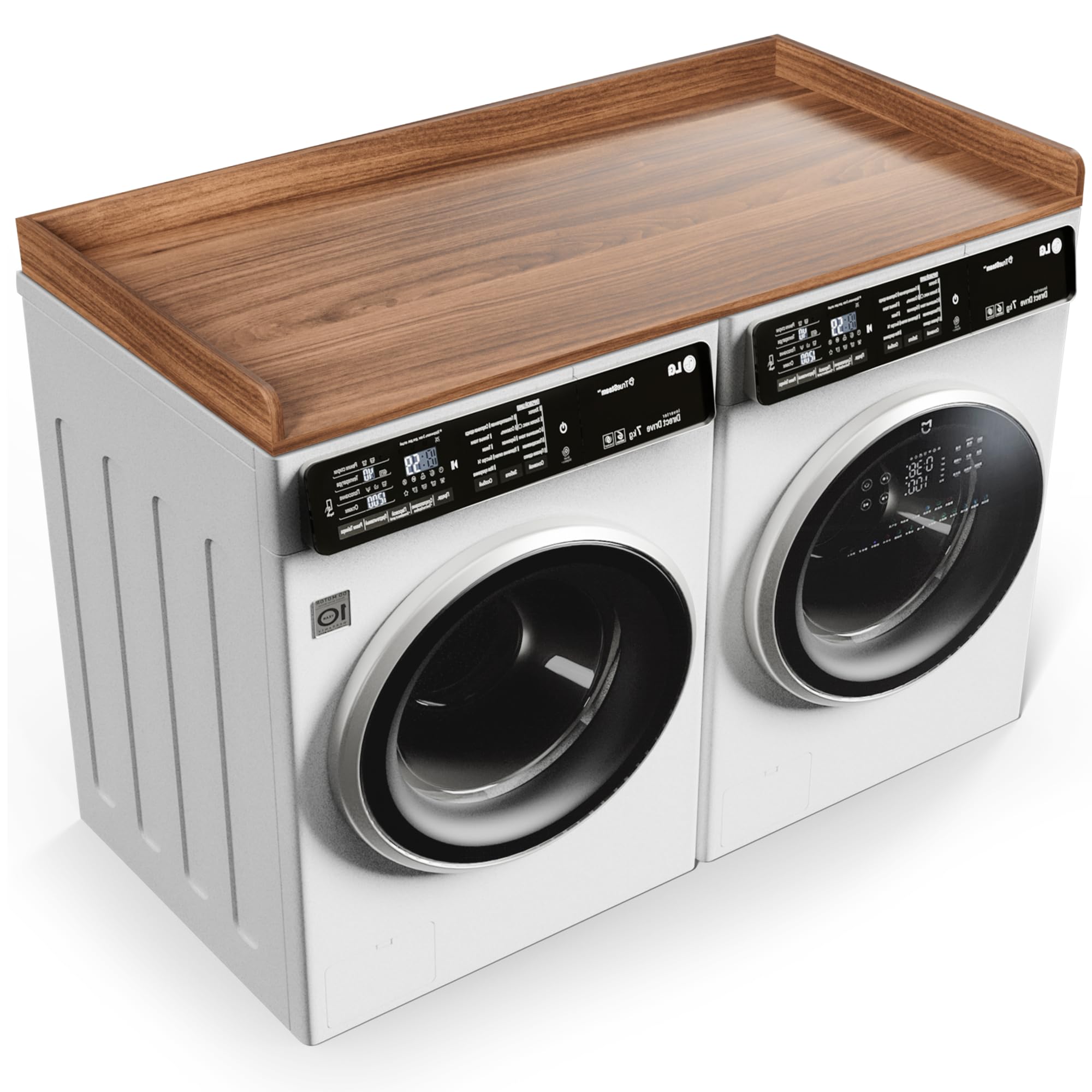 Non-Slip Washer Dryer Countertop with Edge Rails - 27.5