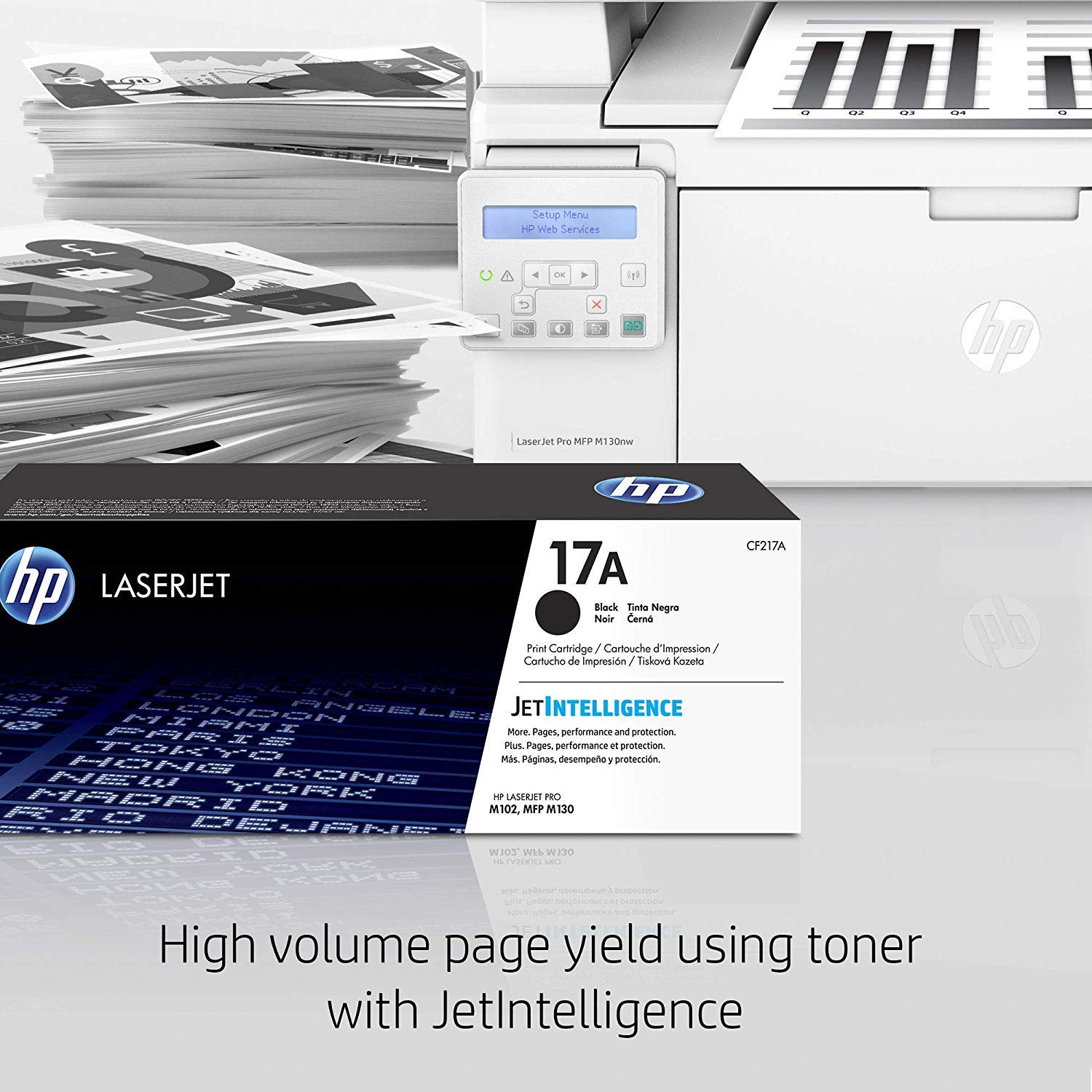 HP LaserJet Pro M130nw Wireless All-in-One Laser Printer with Alexa Compatibility (G3Q58A) | Fast Printing, Scanning & Copying | Home & Office Use | Replacement for HP M125nw