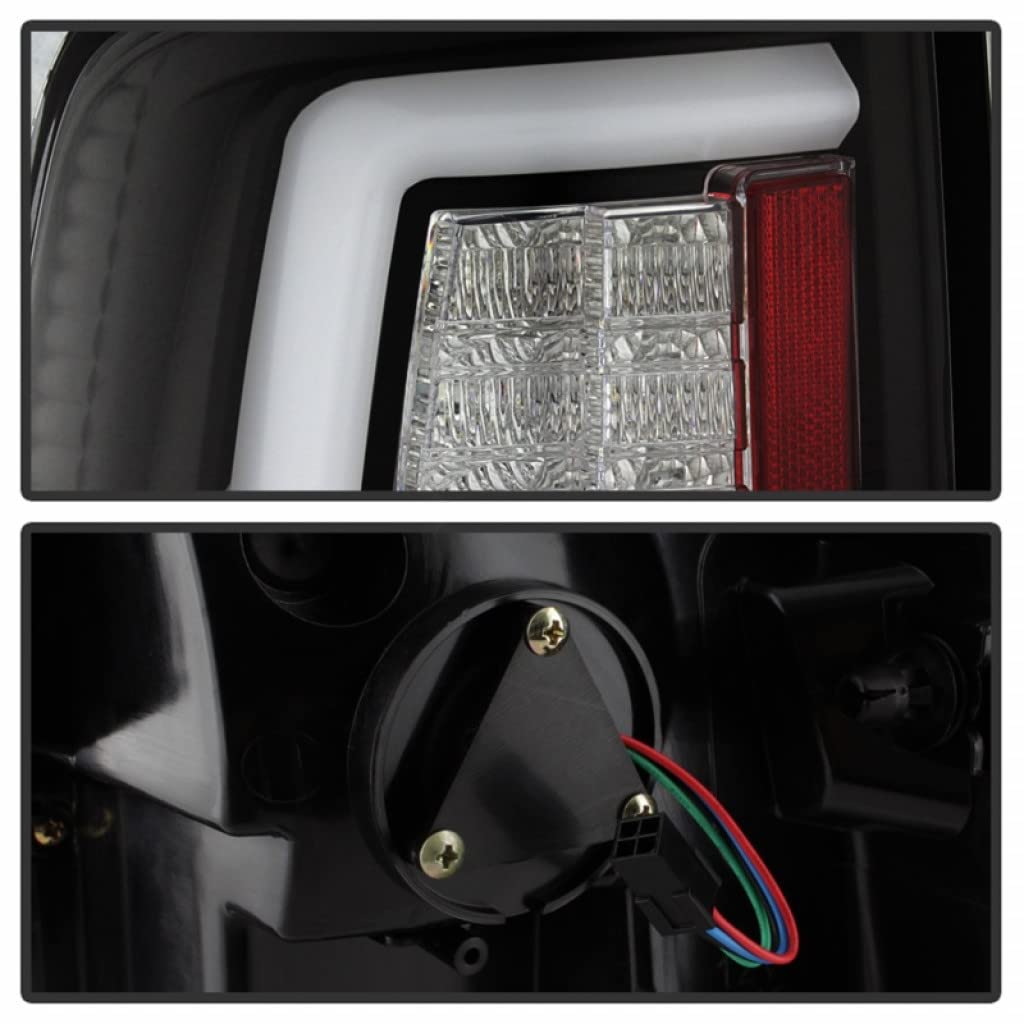 2013-2018 Ram 1500/2500/3500 Spyder LED Tail Lights Pair with Black Light Bar - 5084057 | Upgrade Your Truck's Style & Visibility for Night Driving & Off-Road Adventures