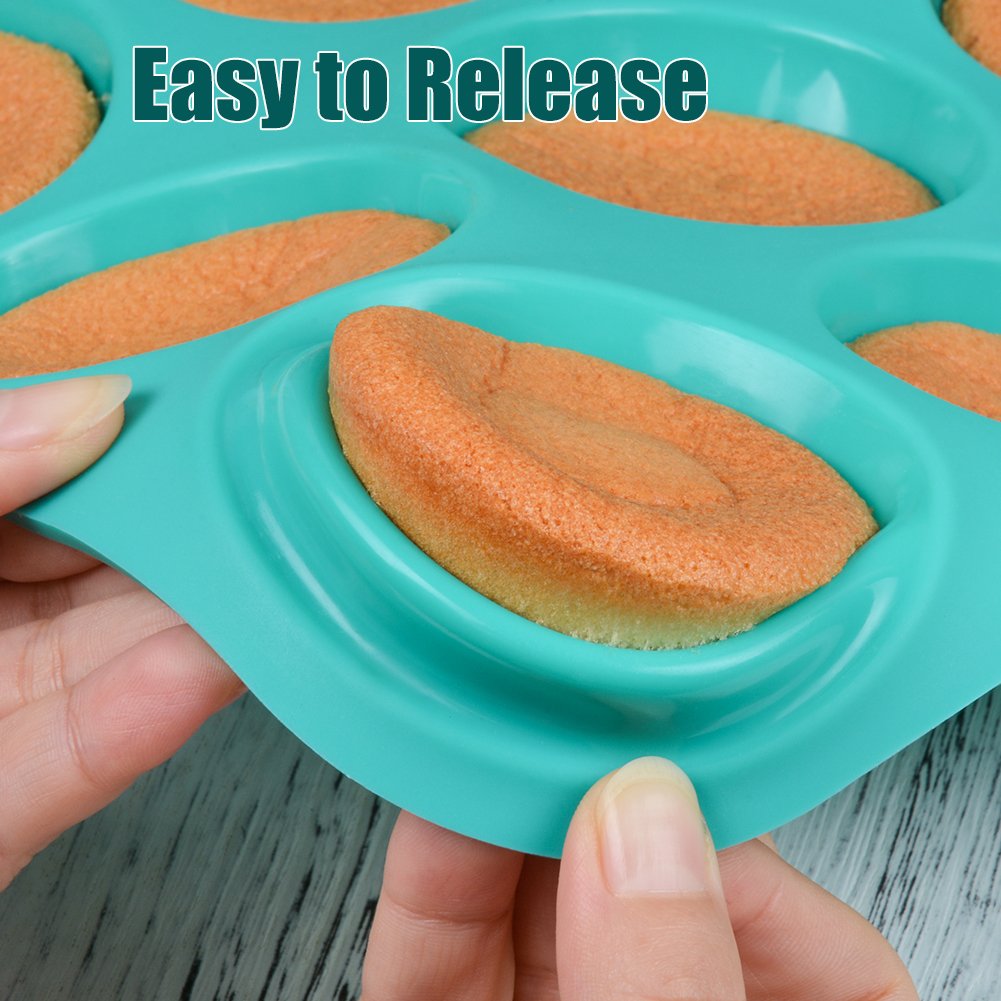 CAKETIME 24-Cup Mini & 12-Cup Regular Silicone Muffin Pan Set - Nonstick Food Grade Cupcake Baking Mold with 12 Bonus Silicone Liners - Perfect for Muffins, Cupcakes & Party Desserts